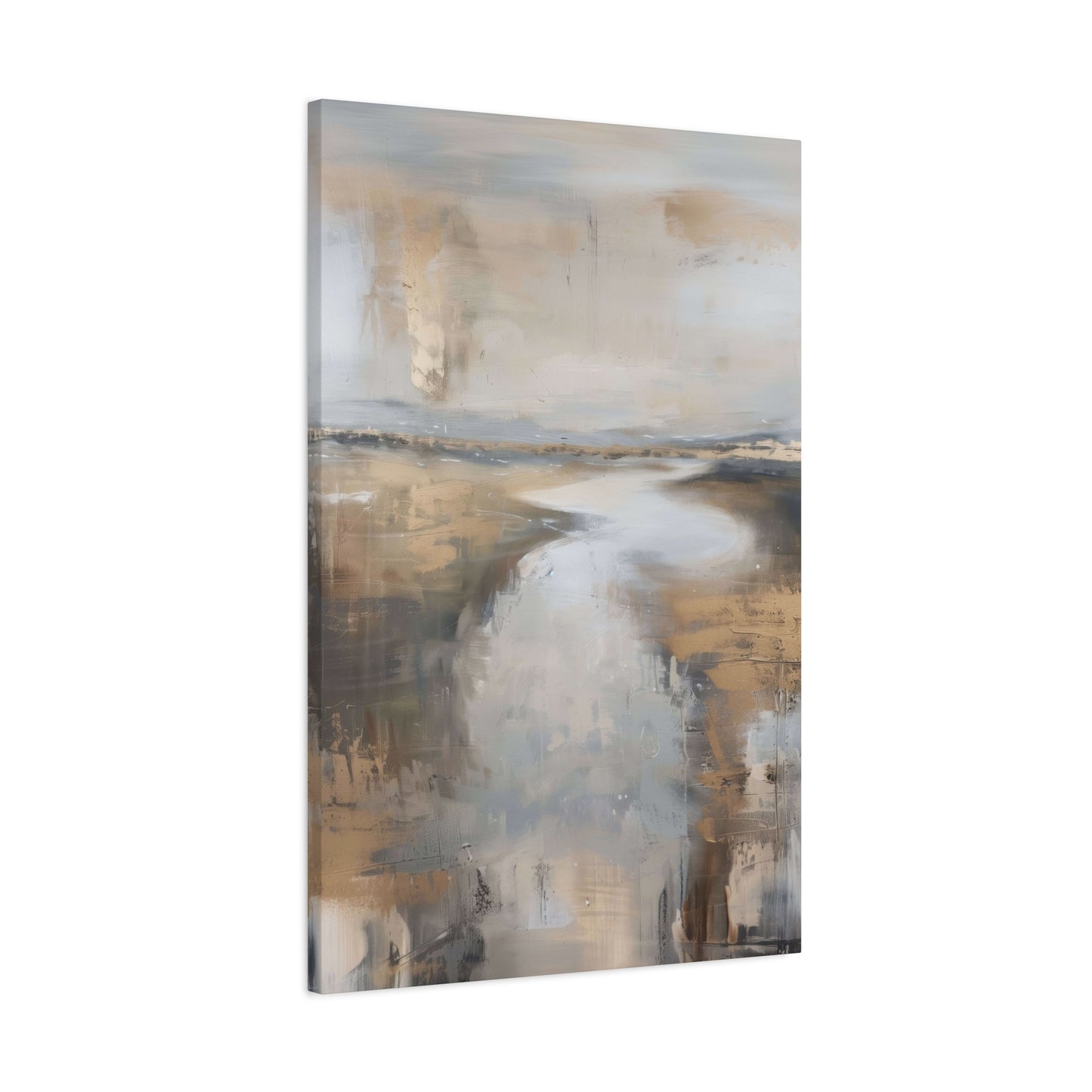 Golden Riverbank Earthy Wall Art & Canvas Prints