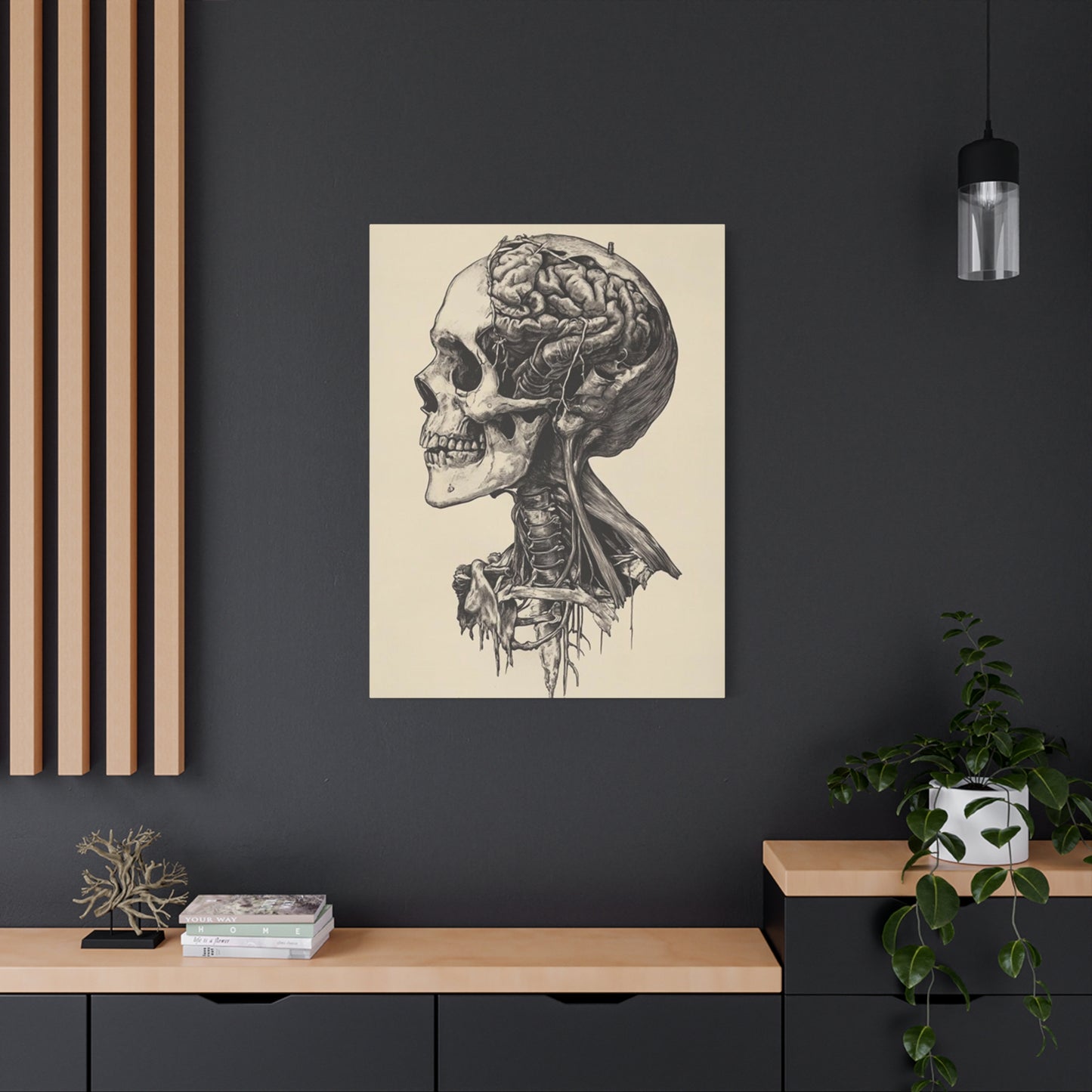 Brain In Skull Wall Art & Canvas Prints