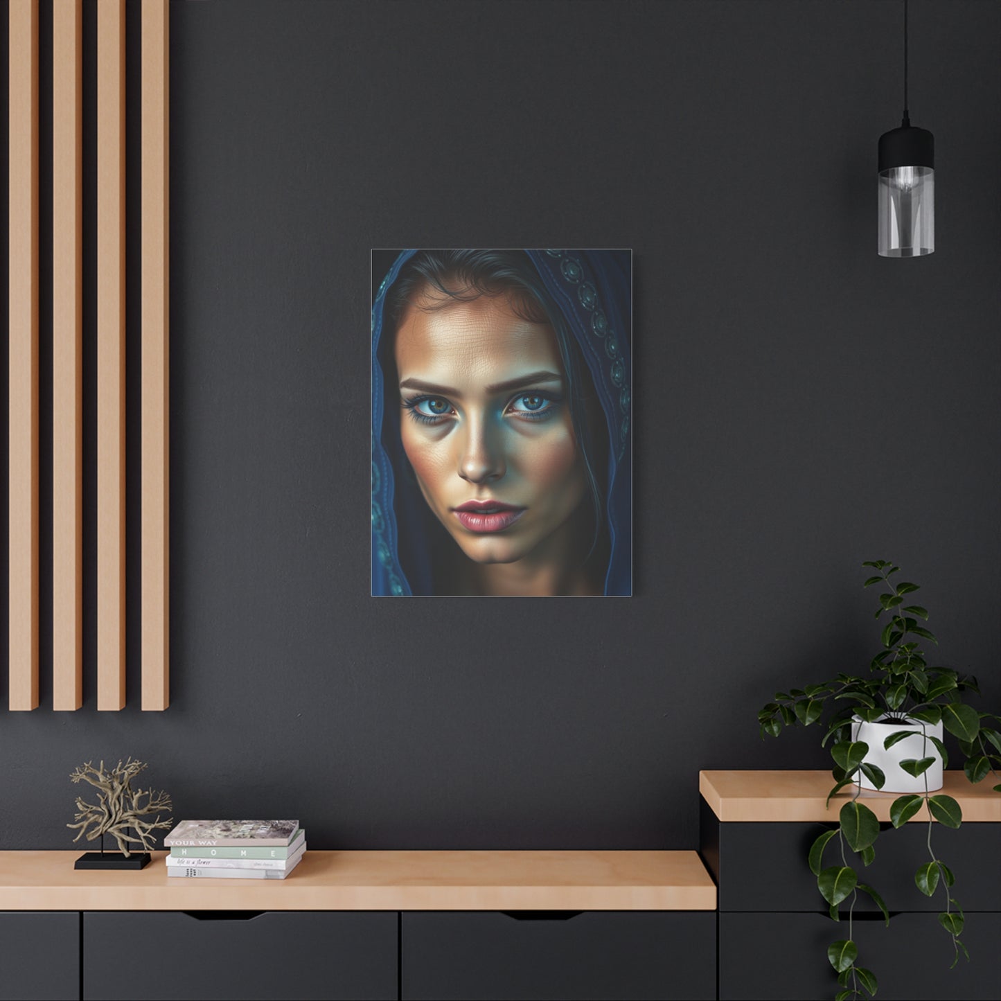 Cerulean Harmony Canvas Wall Art & Canvas Print