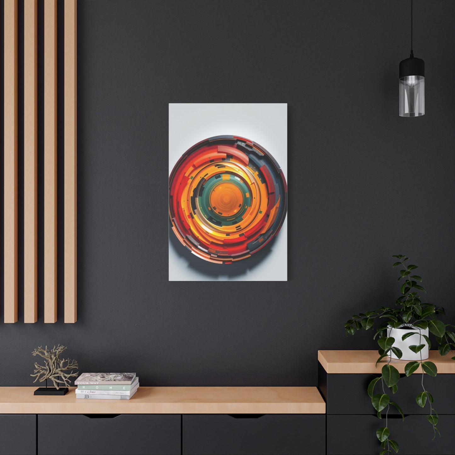 Orbital Abstraction Elegance wall art & canvas print