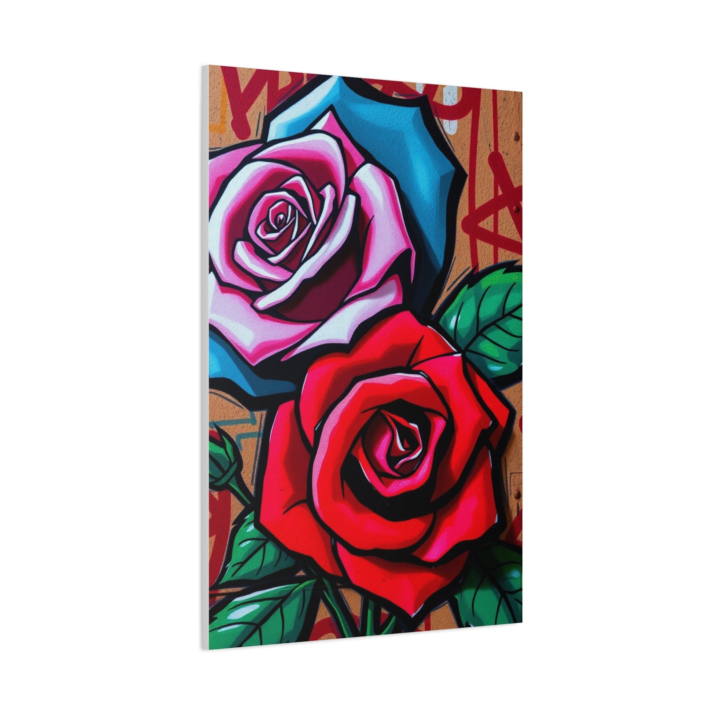Graffiti Roses Art Premium Canvas 19 Wall Art & Canvas Print