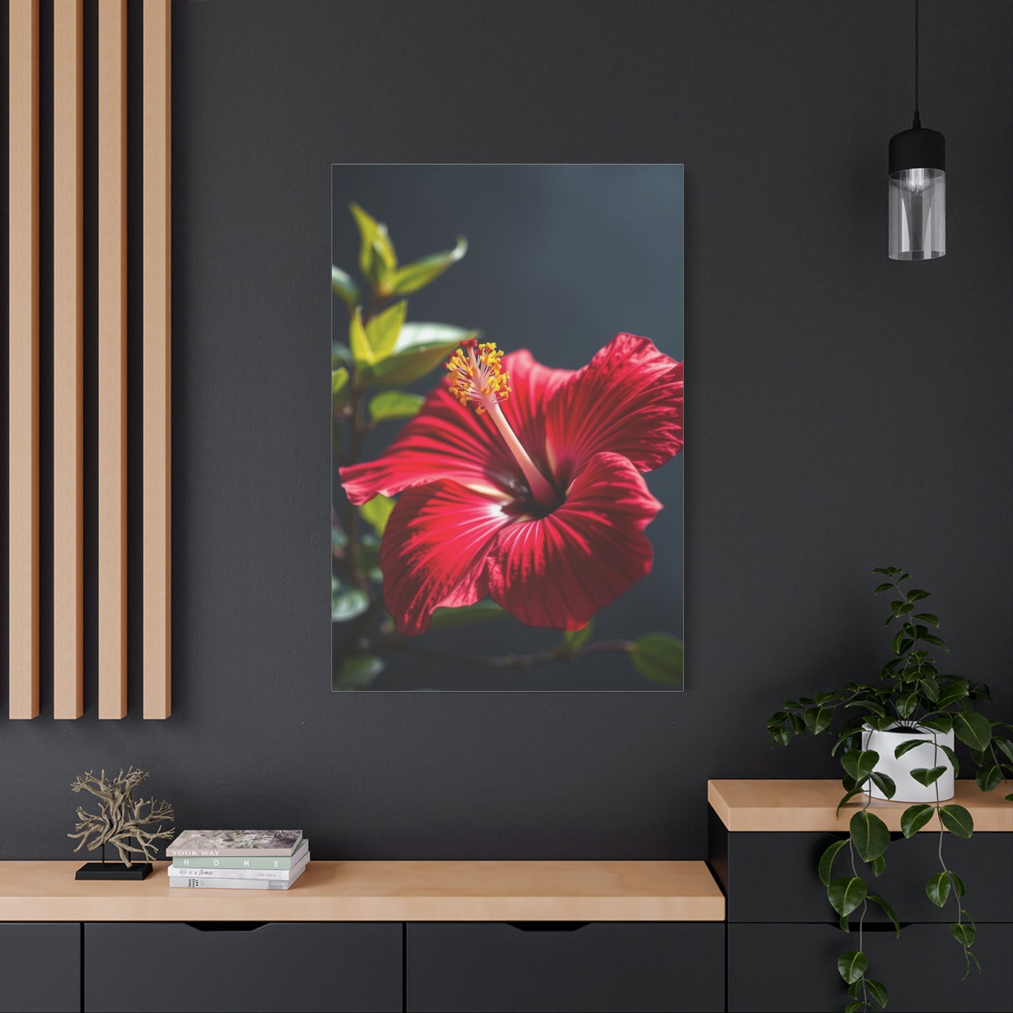 Hibiscus Flower Art Supreme Canvas Wall Art & Canvas Print