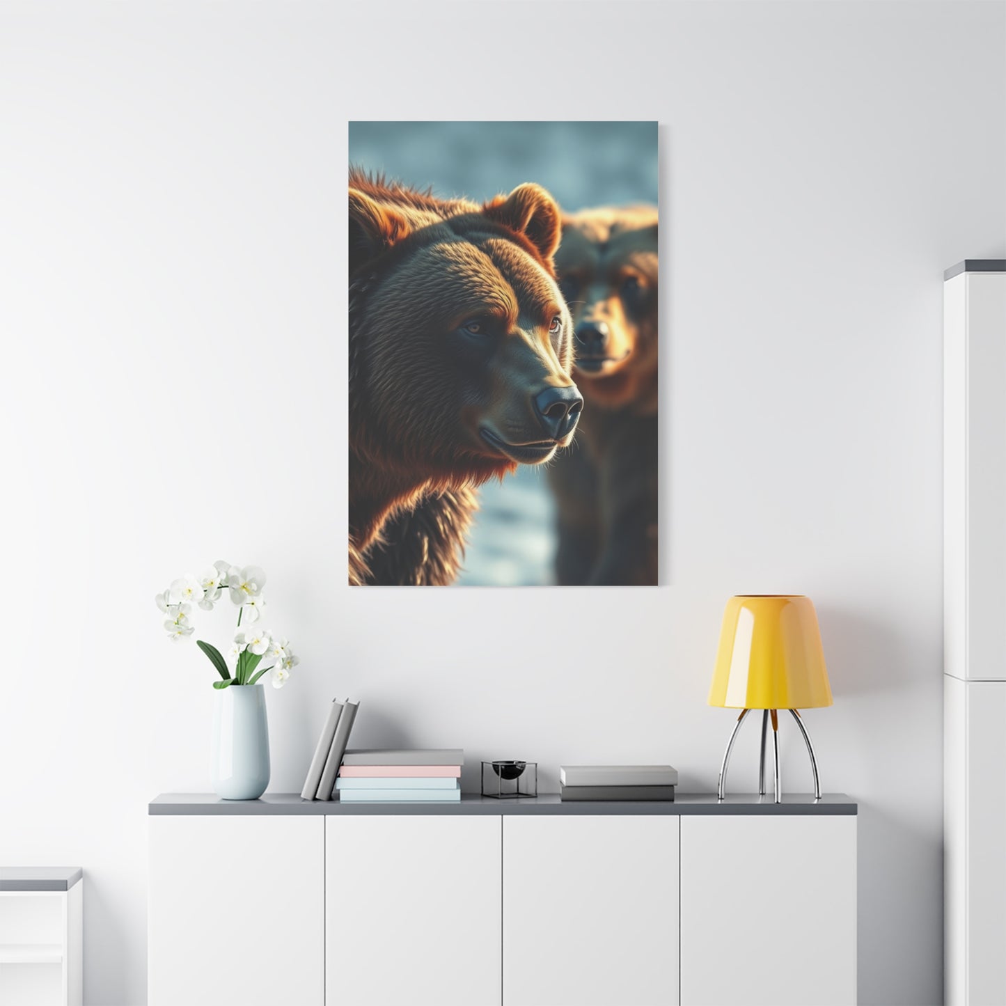 Grandiose Bear Silhouette Art Wall Art & Canvas Print