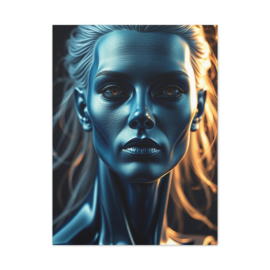 Elite Blue & Gray Art Vision Wall Art & Canvas Print