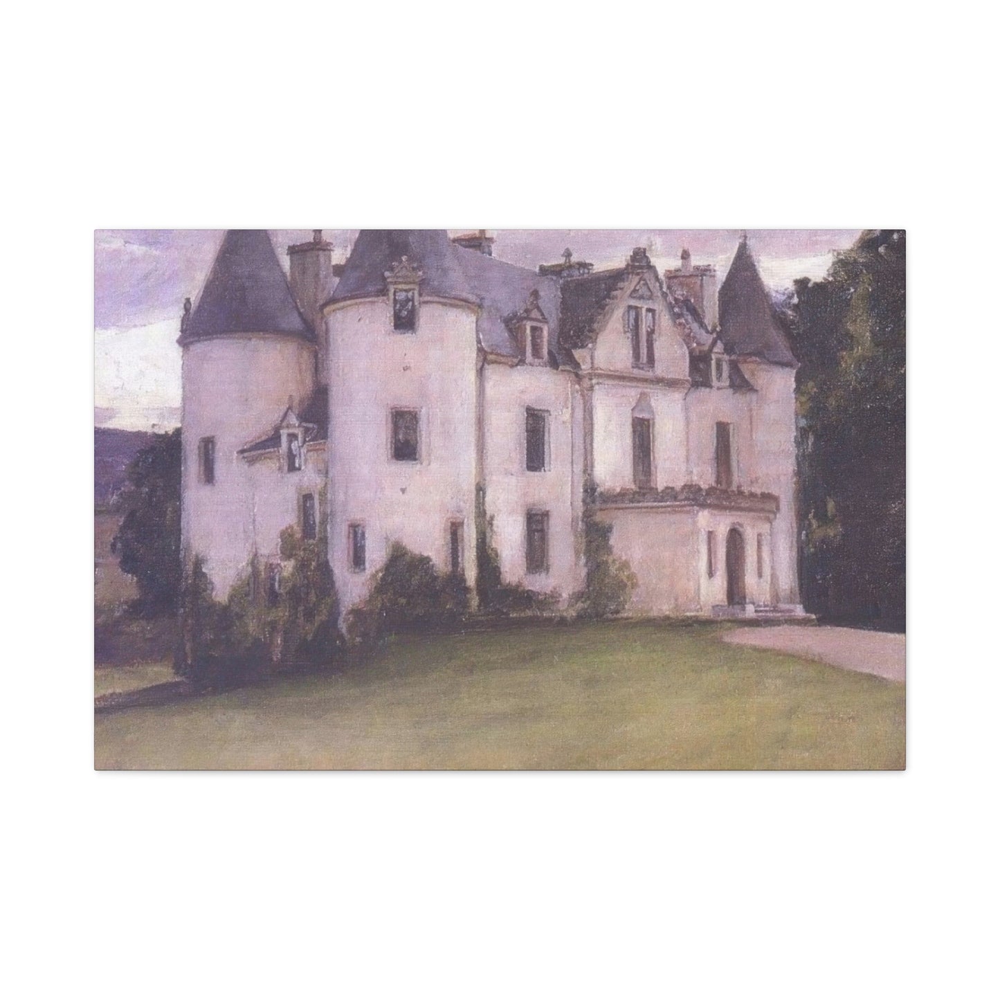 John William A Scottish Baronial House Wall Art & Canvas Prints