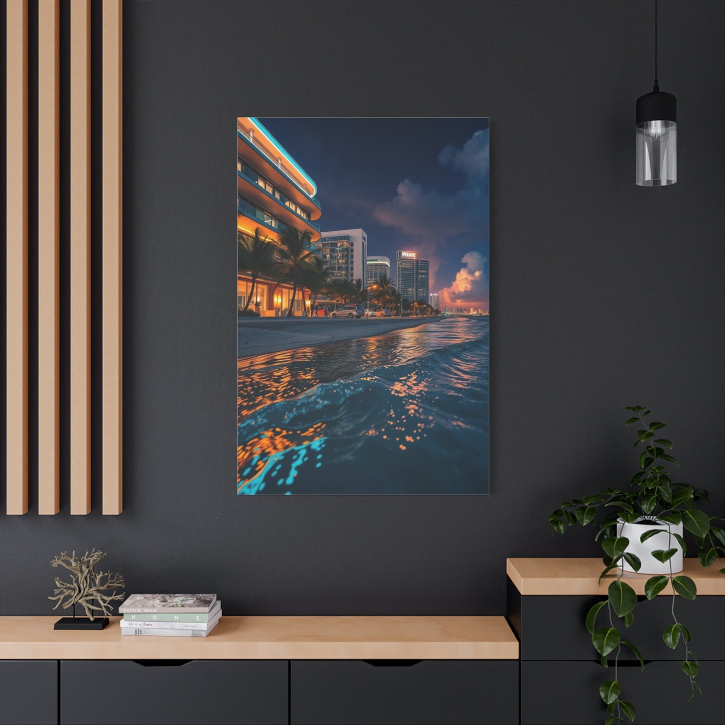 Opulent Miami Vista Canvas