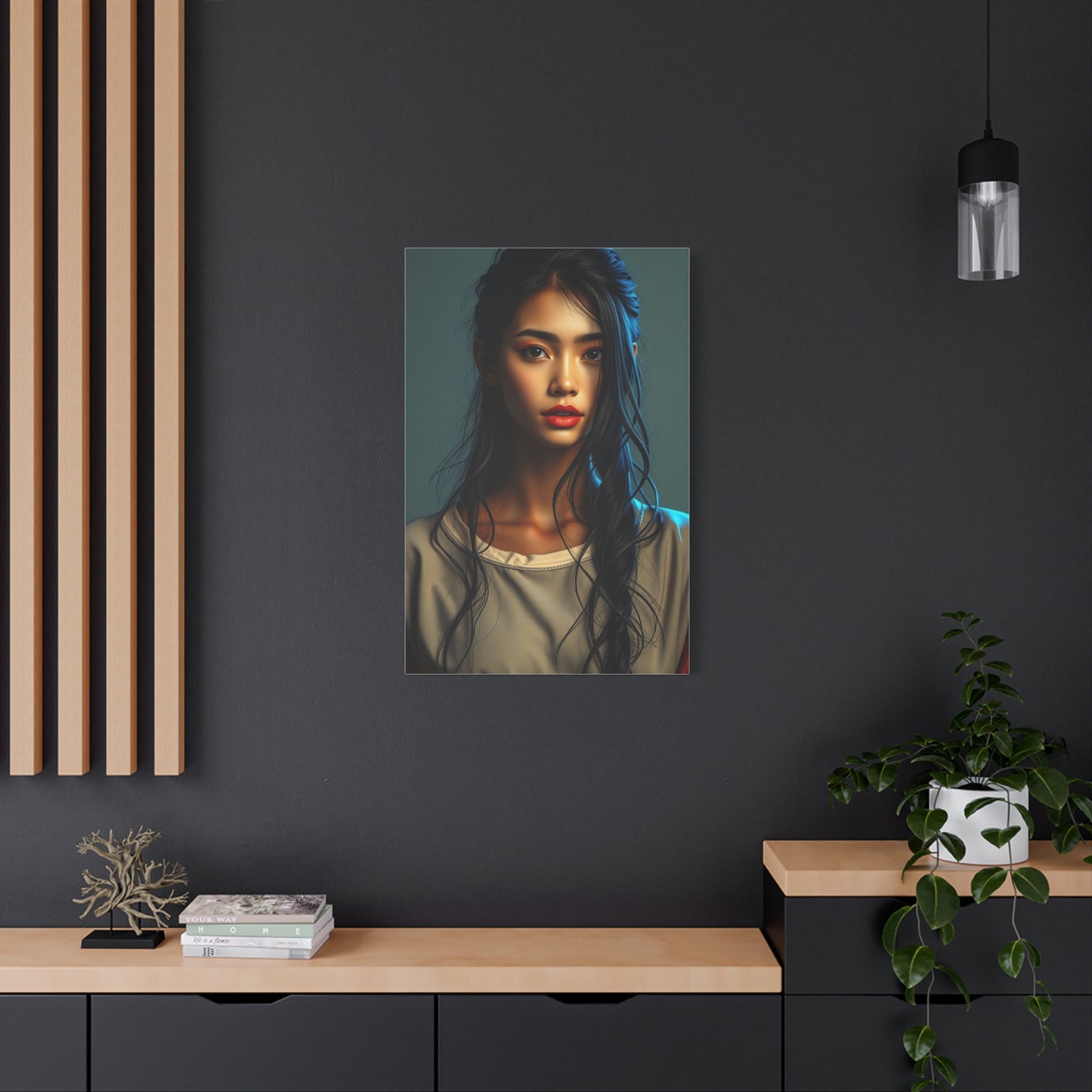 Whimsical Lady Masterpiece Wall Art & Canvas Print