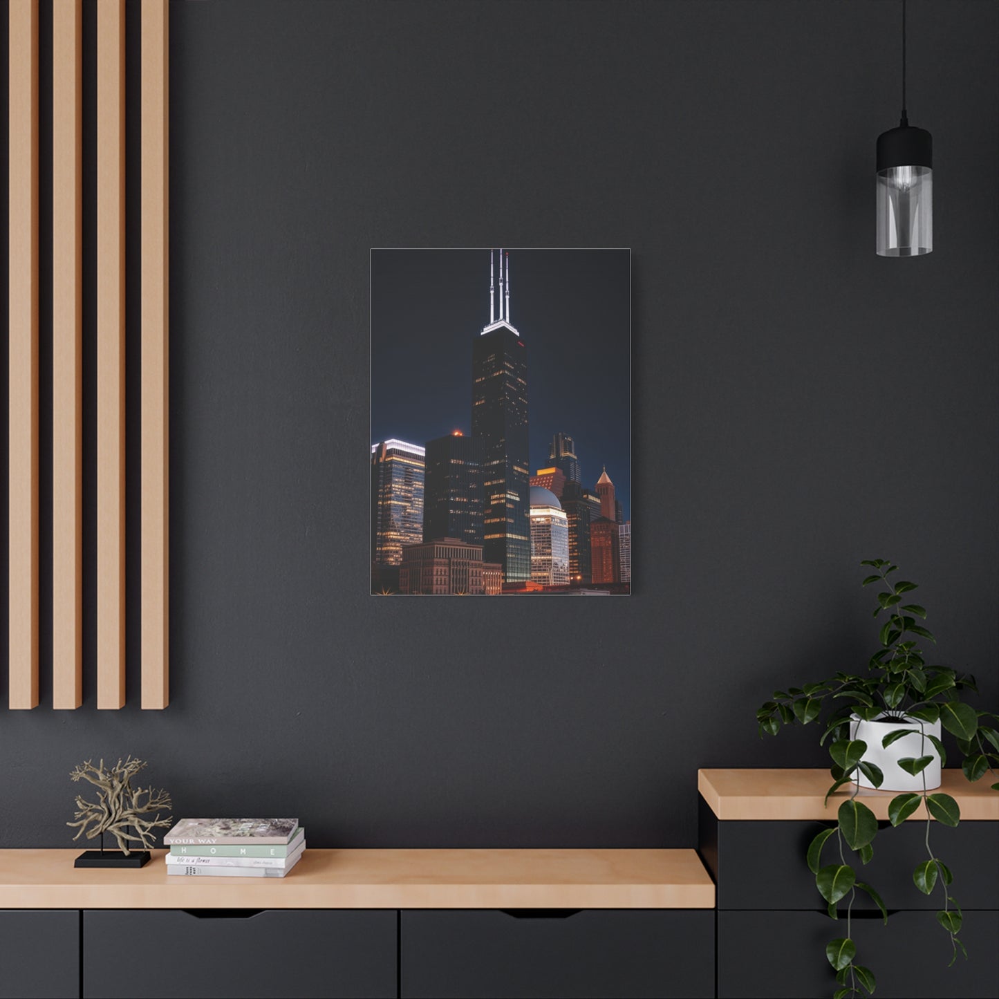 Chicago Skylines Art Canvas Art 1 Wall Art & Canvas Print