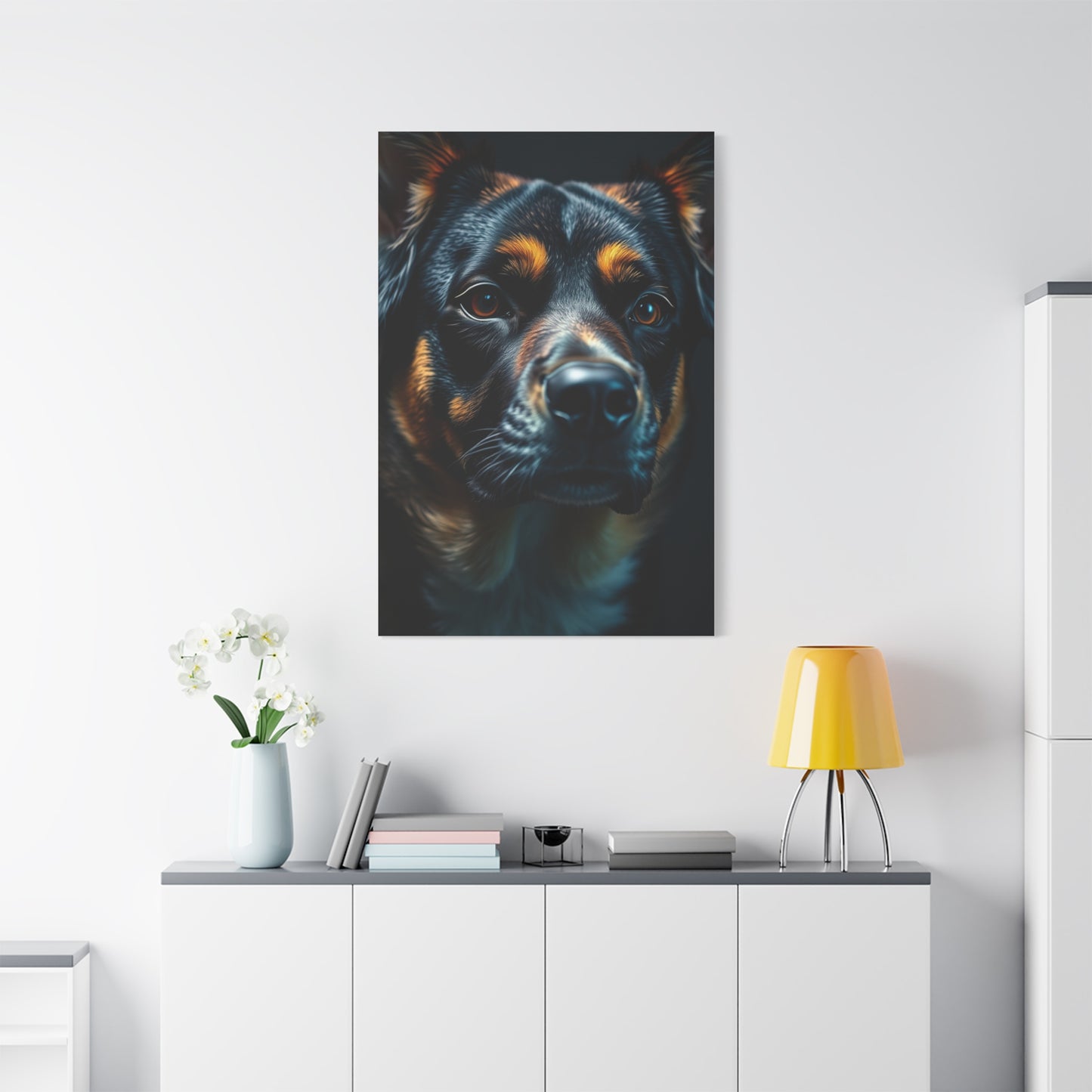 Masterpiece Black and Tan Art Vision Wall Art & Canvas Print
