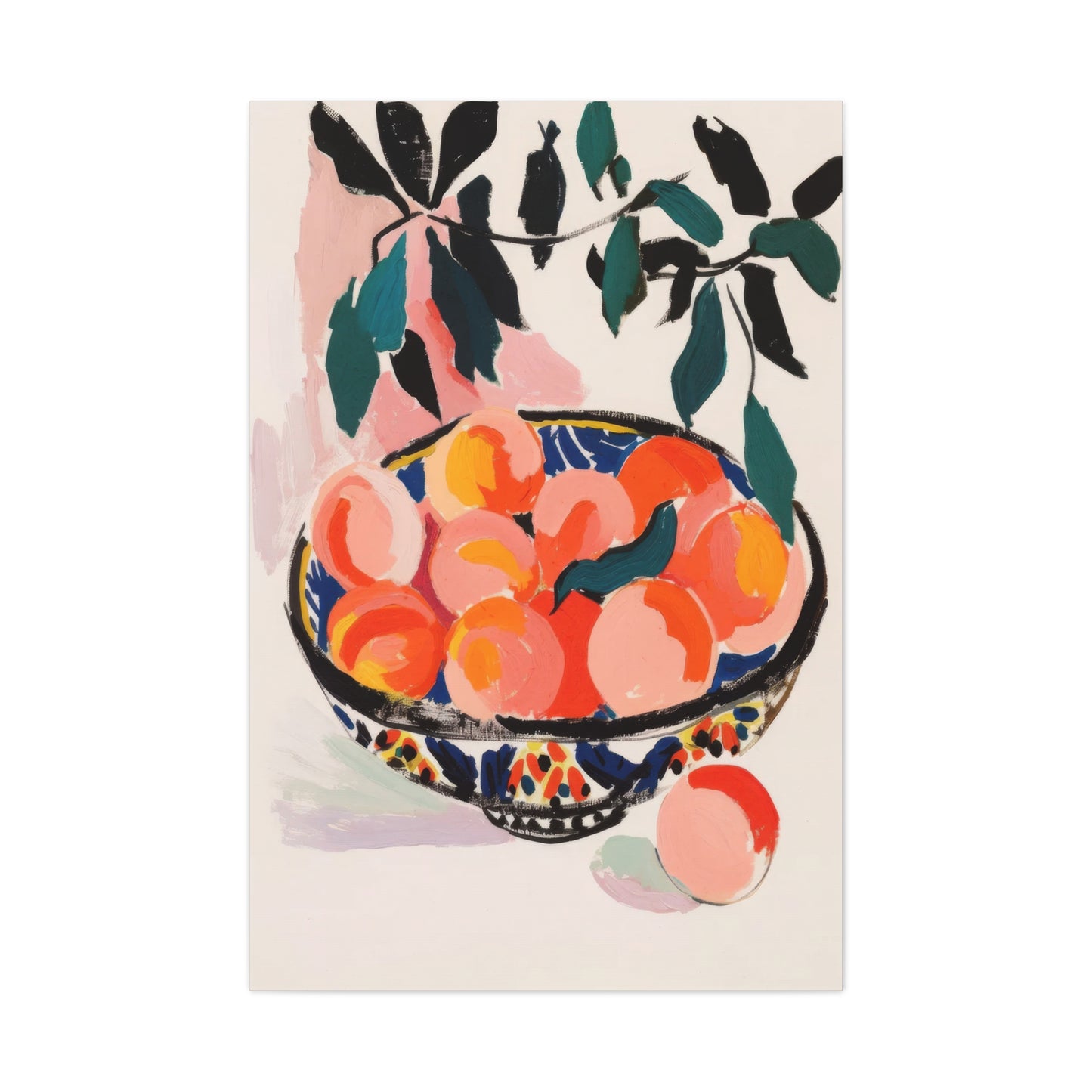 Peach Bowl Wall Art & Canvas Prints