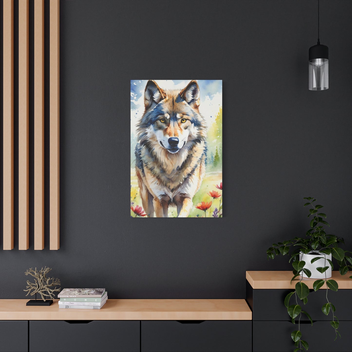 Wild Wolf Painting Wall Art & Canvas Prints