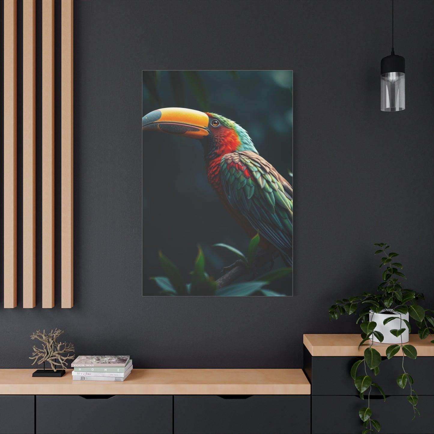 Tropical Birds Art Supreme Canvas Wall Art & Canvas Print