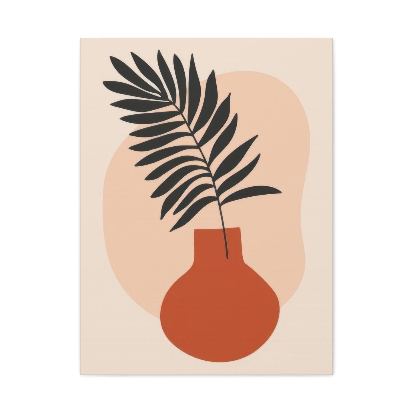 Orange Vase Abstract Earth Tones Wall Art & Canvas Prints