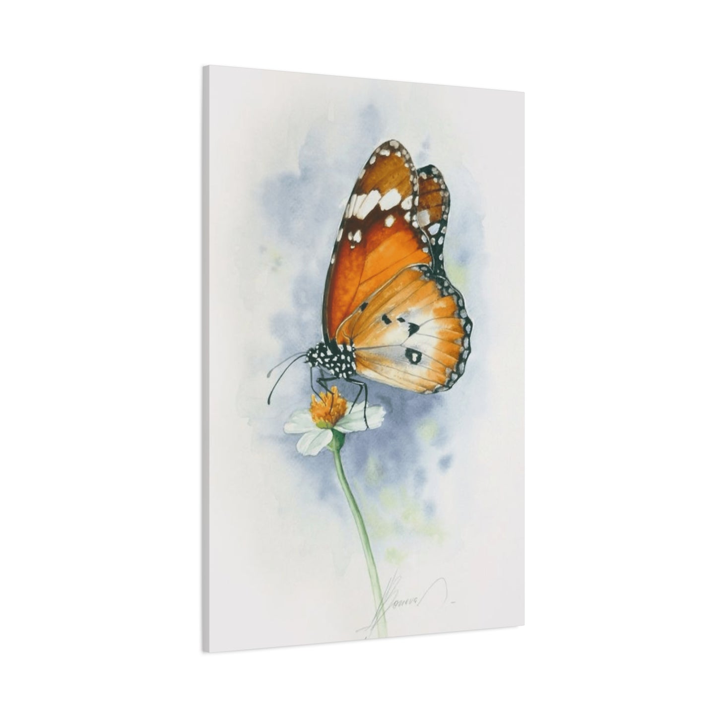 Butterfly Water Painting Wall Art & Canvas Prints