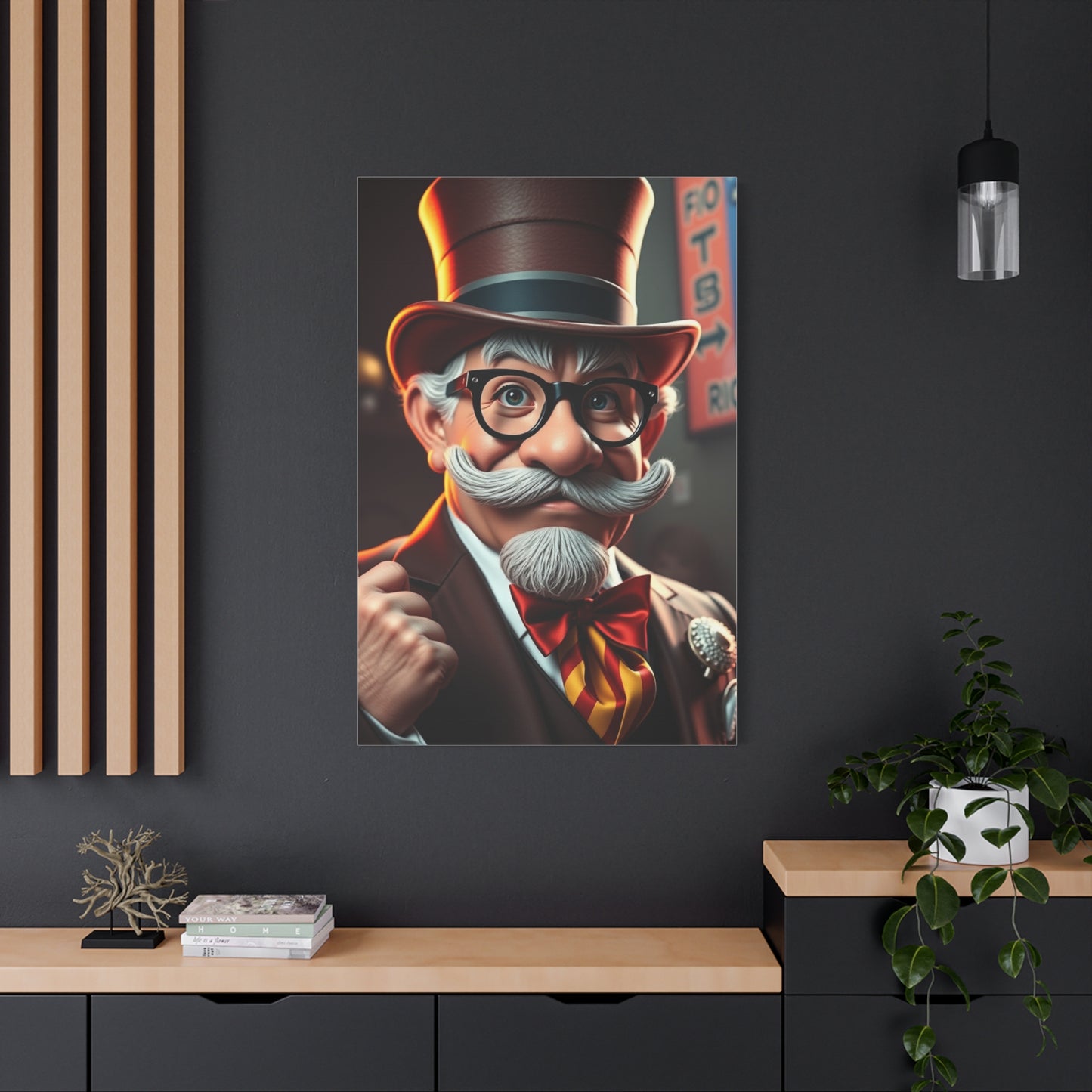 Vision Rich Uncle Pennybags Art Art Wall Art & Canvas Print