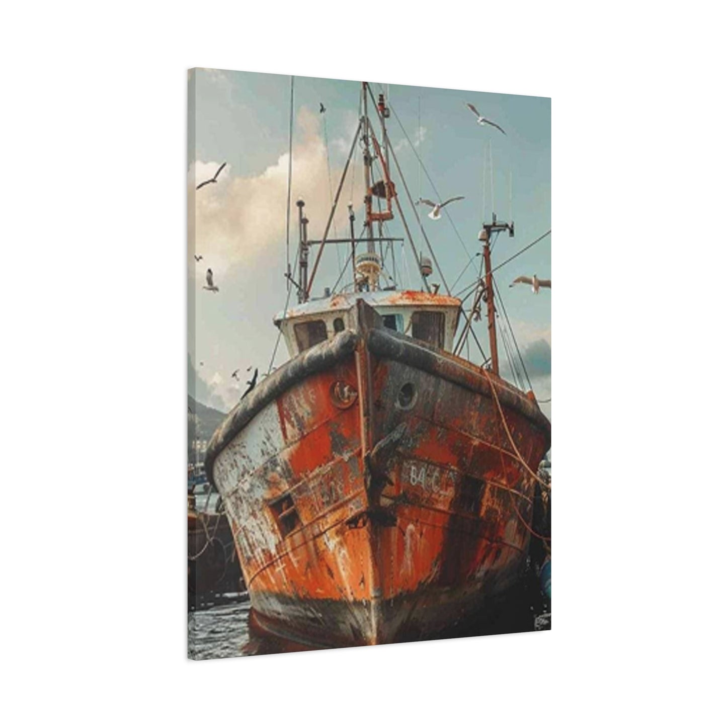 Abandoned Ship At Shore Wall Art & Canvas Prints