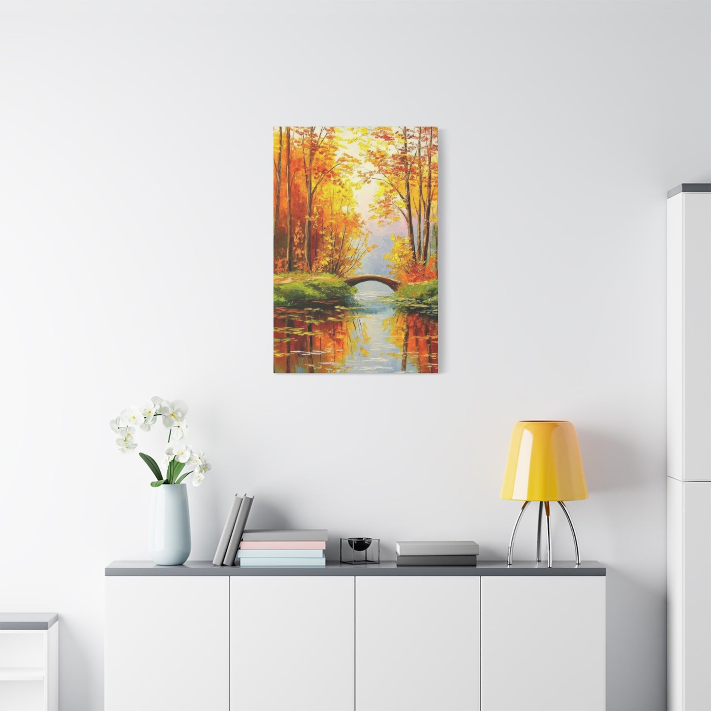 Wooden Bridge In Forest Wall Art & Canvas Prints