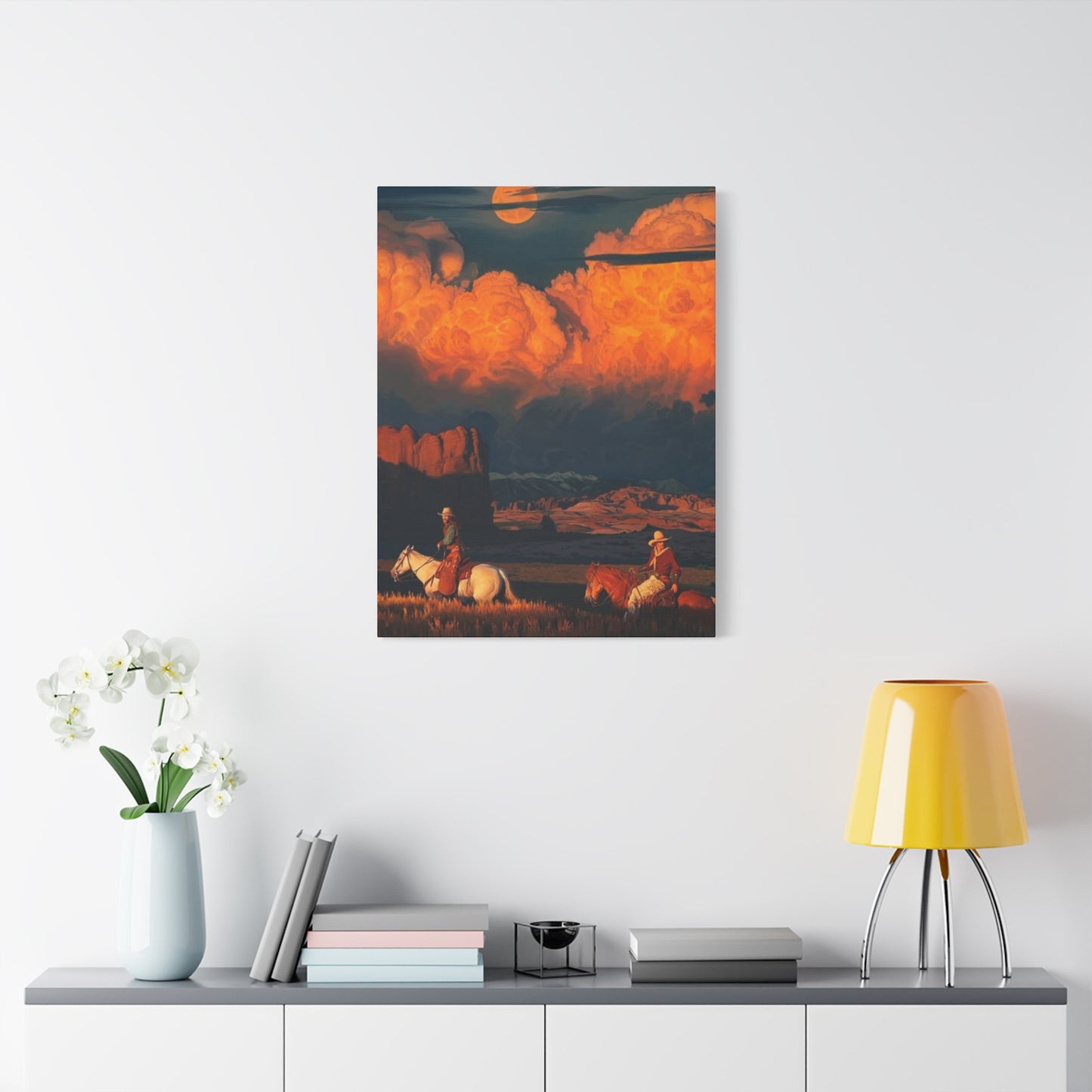 Cowboys In Grassland Wall Art & Canvas Prints