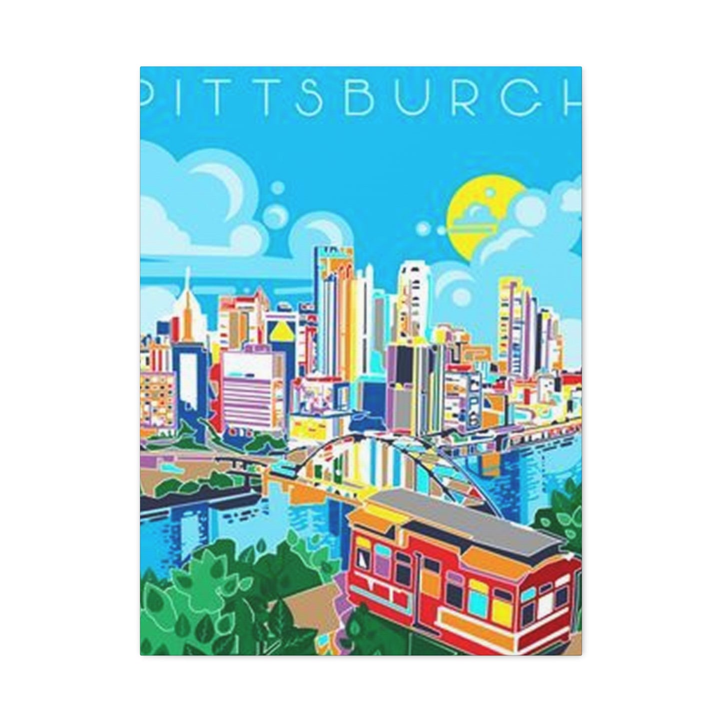Pittsburgh Graffiti Poster Wall Art & Canvas Prints