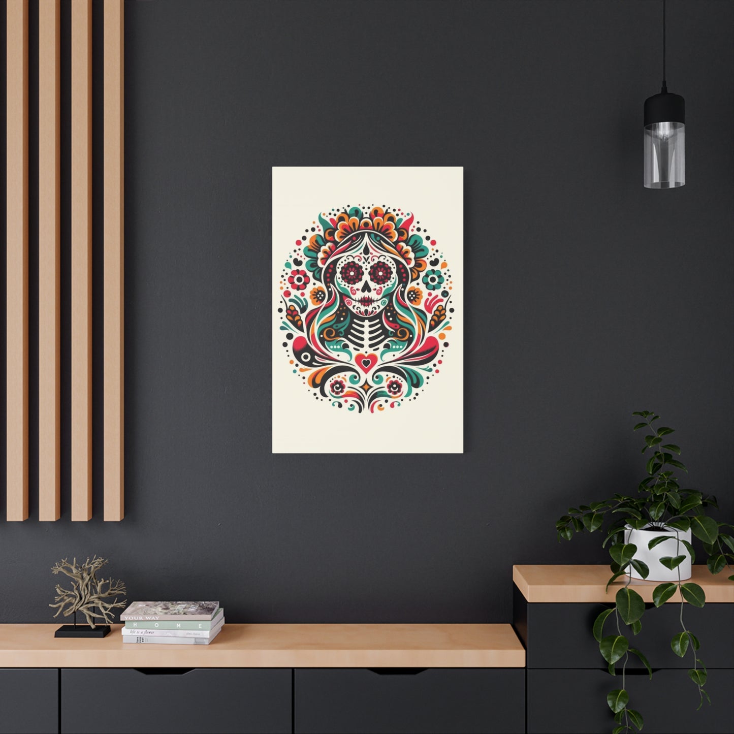 Calavera Kaleidoscope Wall Art & Canvas Prints