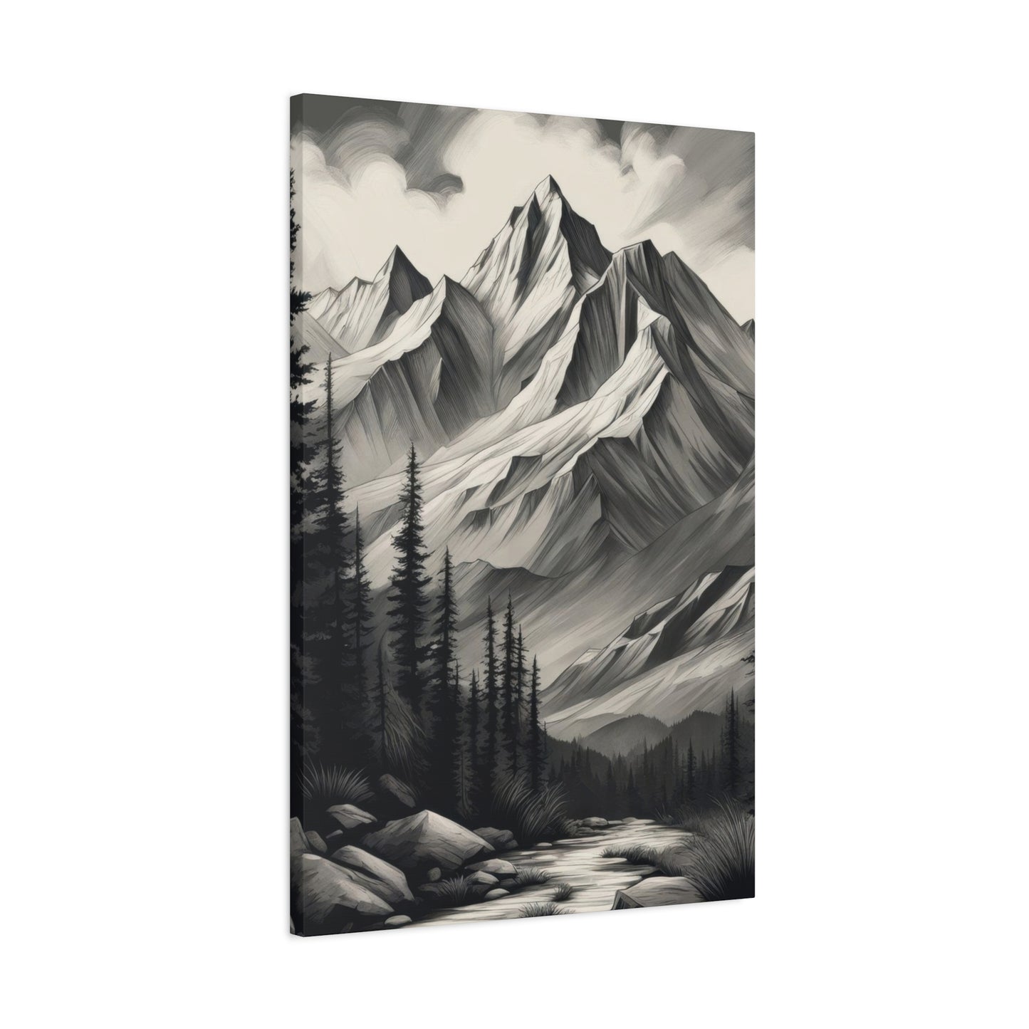 Mountains Grey Wall Art & Canvas Prints