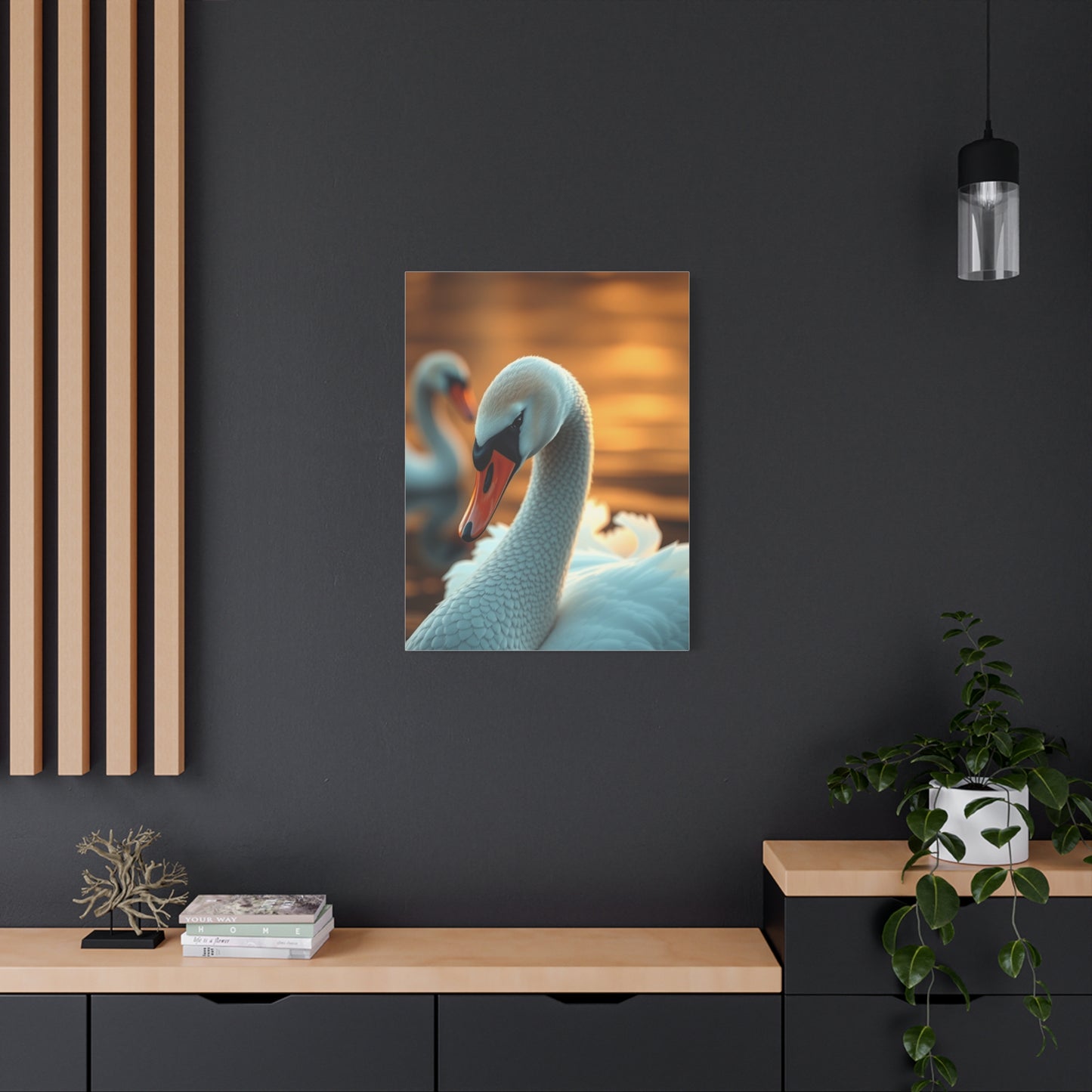Swan Art Canvas Art 2 Wall Art & Canvas Print