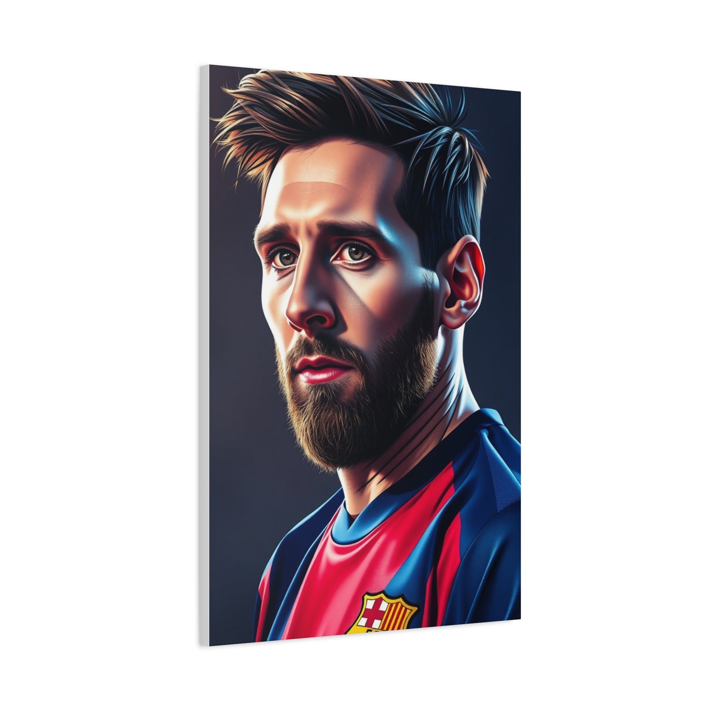 Lionel Messi Illustration Art Premium Canvas 17 Wall Art & Canvas Print