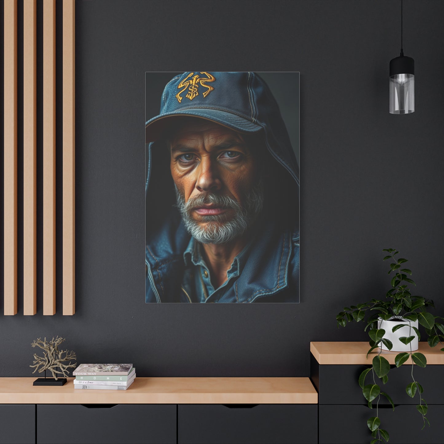 Denim and Leather Art Luxury Canvas Wall Art & Canvas Print