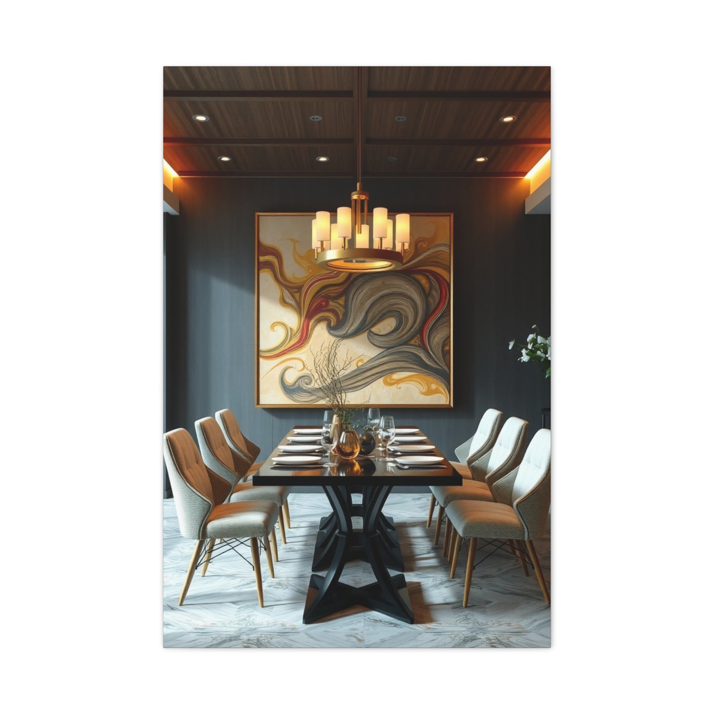 Refined Banquet Canvas Wall Art & Canvas Print