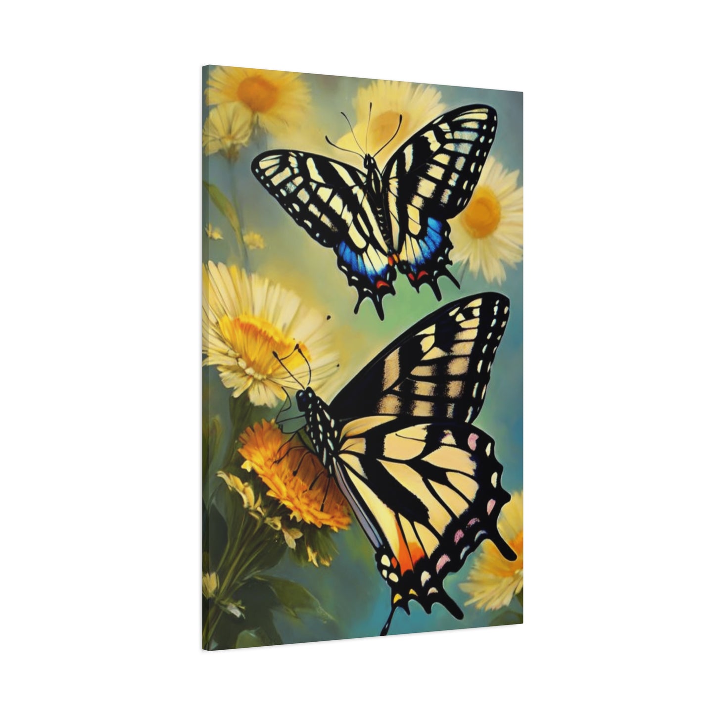 Butterflies on Sunflower Wall Art & Canvas Prints