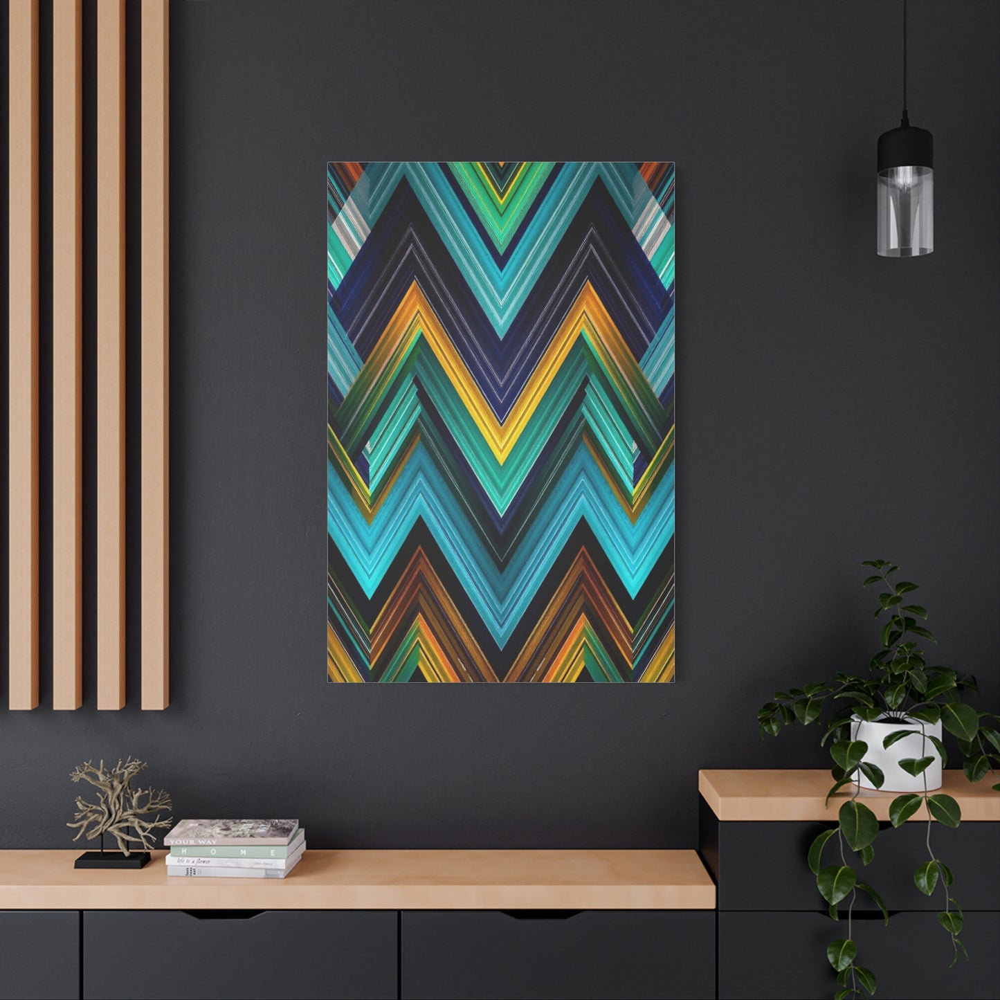 Masterpiece Chevron Pattern Art Vision Wall Art & Canvas Print