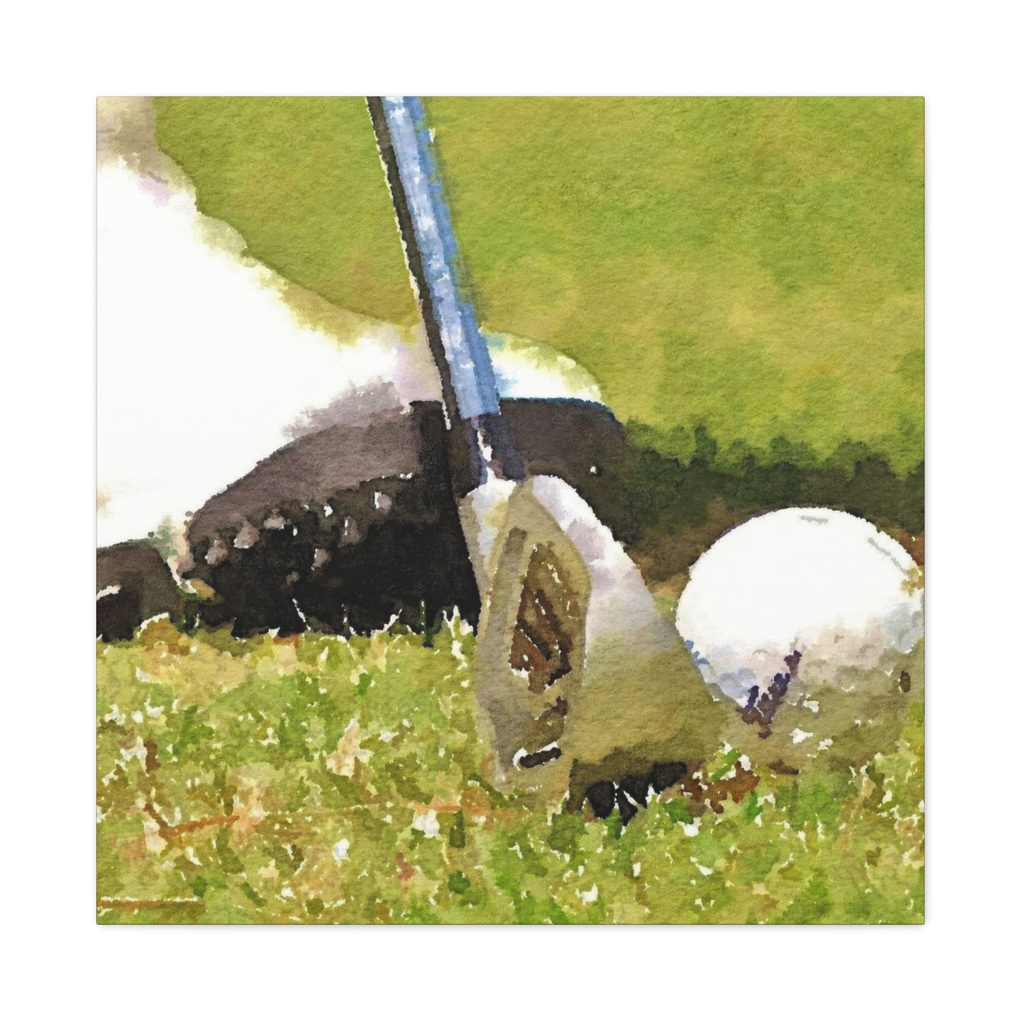 Golf Club Ball Closeup Wall Art & Canvas Prints