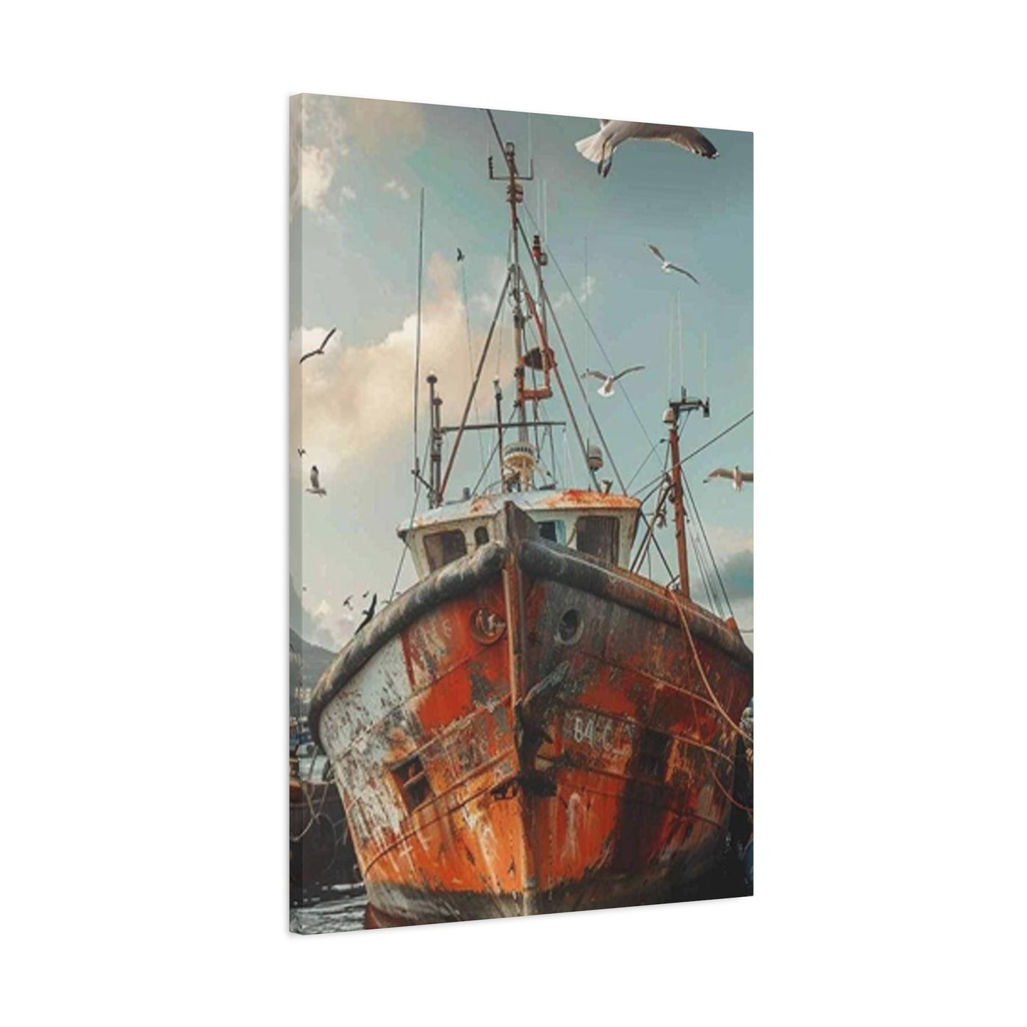 Abandoned Ship At Shore Wall Art & Canvas Prints