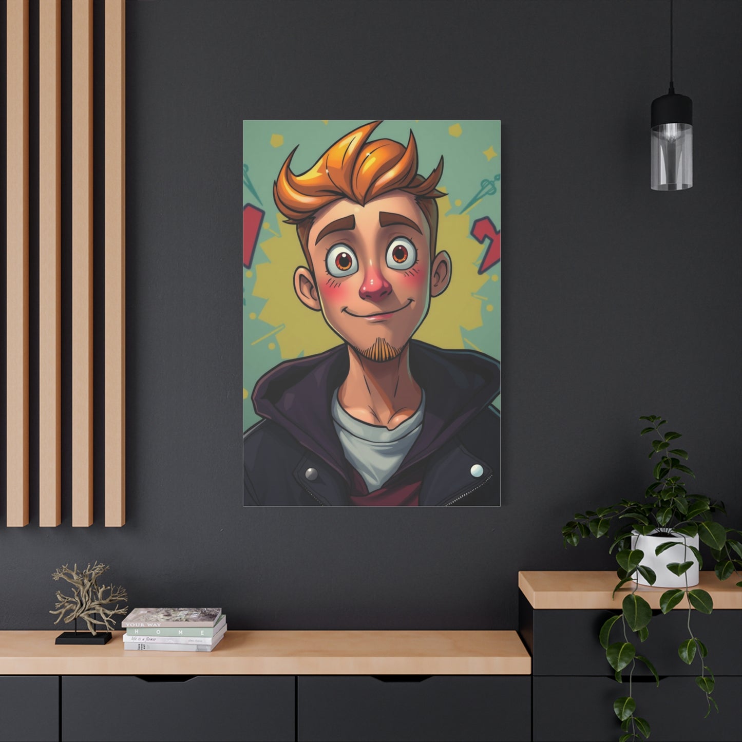 Sophisticated Cartoon Fusion Wall Art & Canvas Print