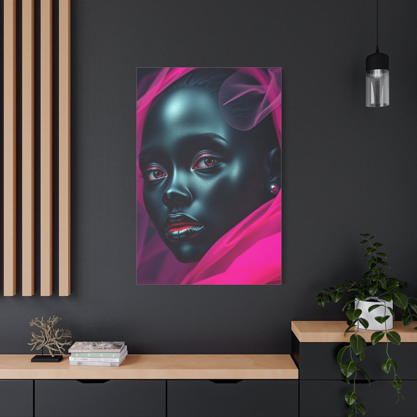 Supreme Black & Pink Art Beautiful Collection Wall Art & Canvas Print