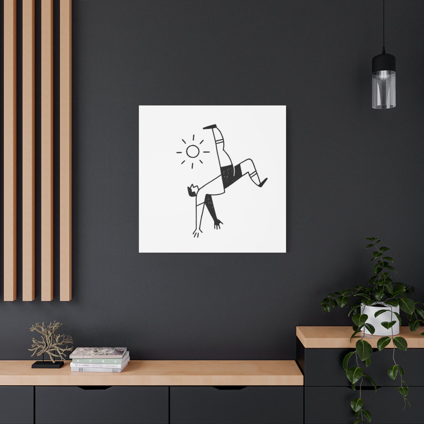 Soccer Reverse Kick Drawing Wall Art & Canvas Prints
