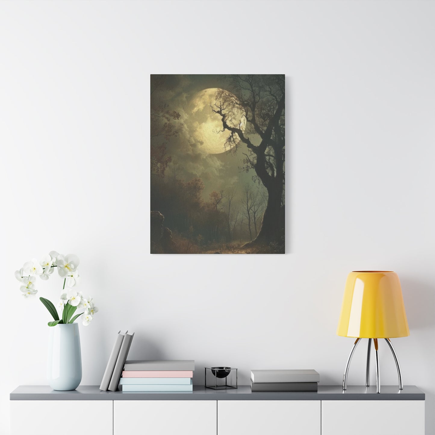 Moon At Night Dark Academia Wall Art & Canvas Prints