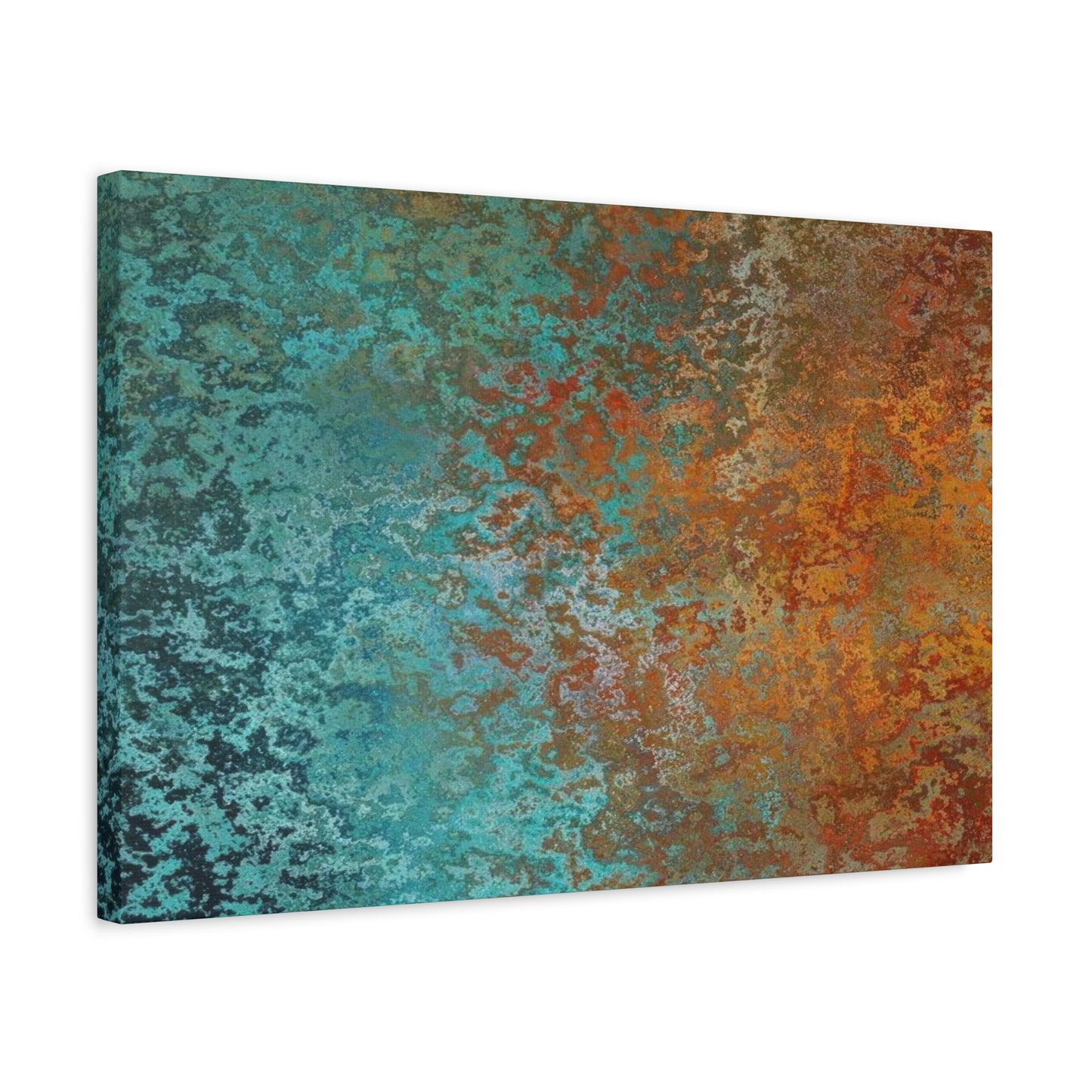 Teal Rust Abstract Wall Art & Canvas Prints