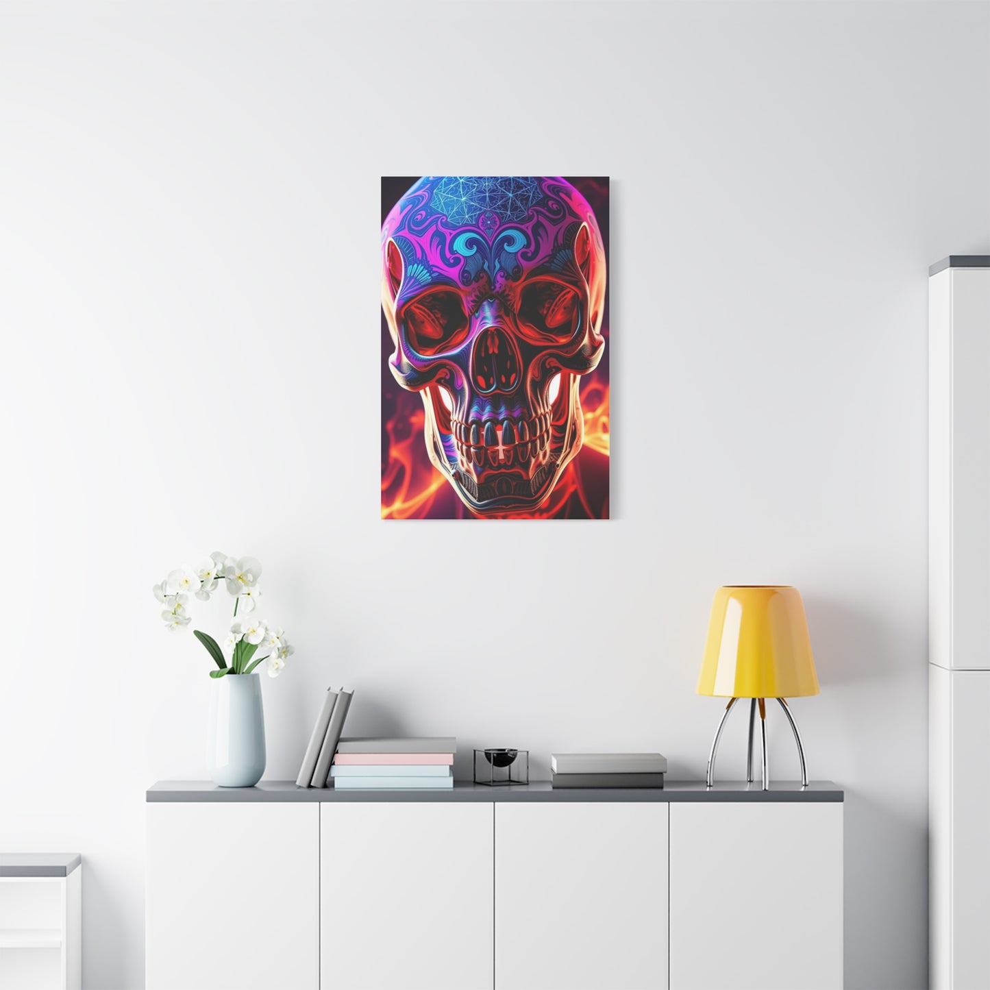 Trippy Skull Art Premium Canvas 18 Wall Art & Canvas Print
