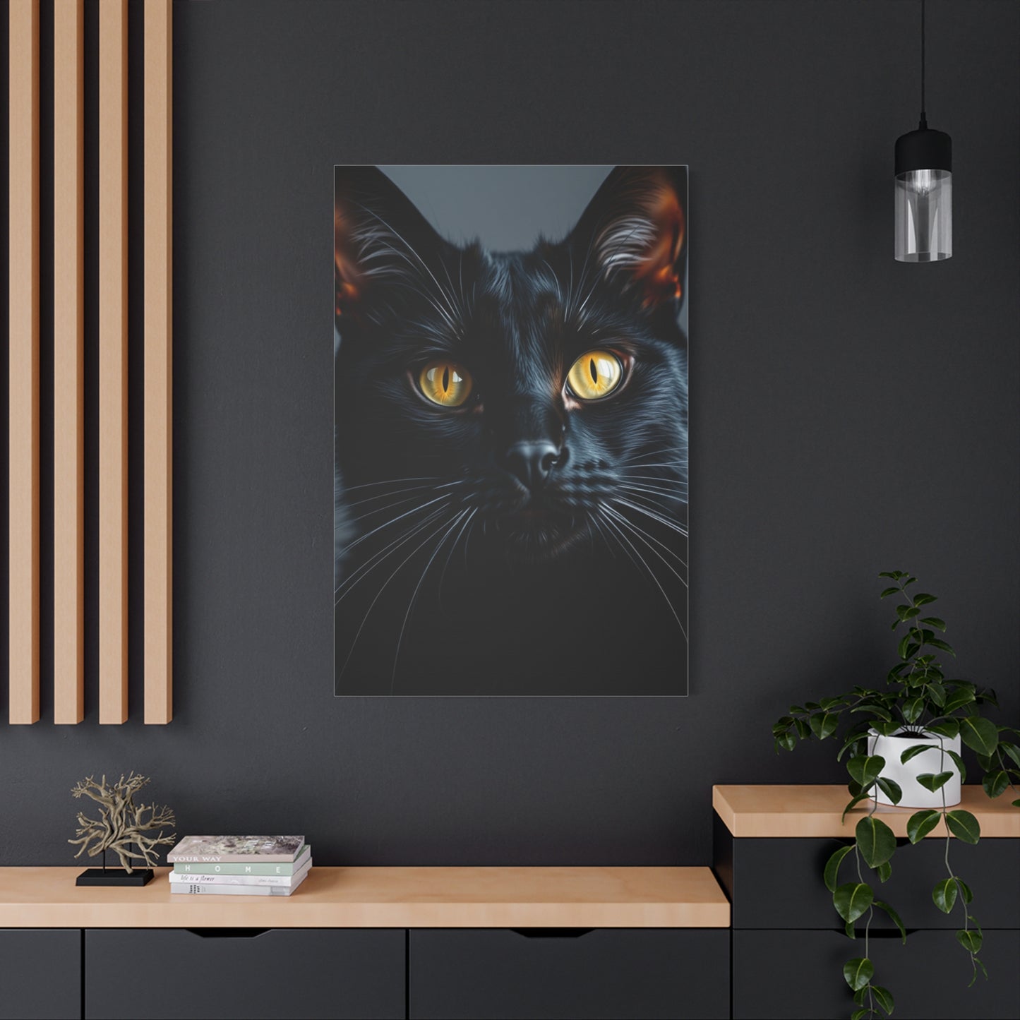 Supreme Black Cat Art Beautiful Collection Wall Art & Canvas Print
