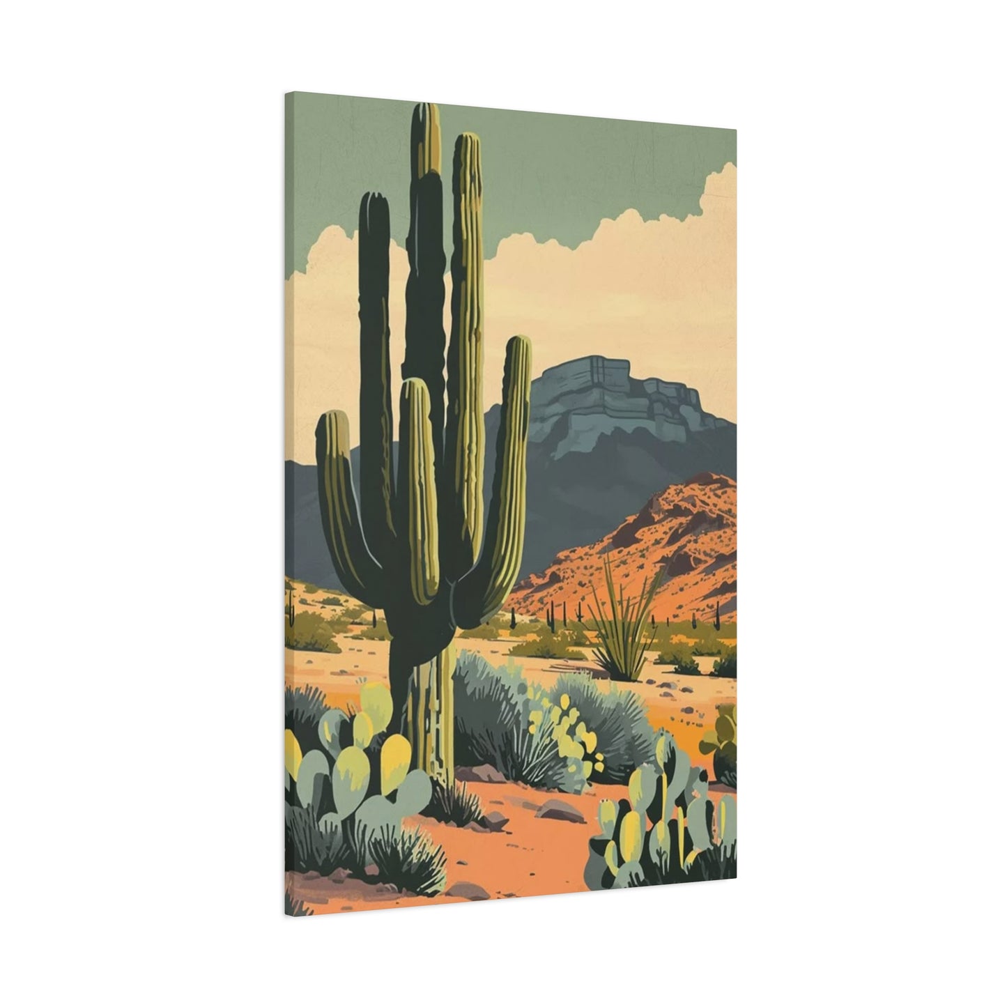 Abstract Cactus Arizona Desert Wall Art & Canvas Prints