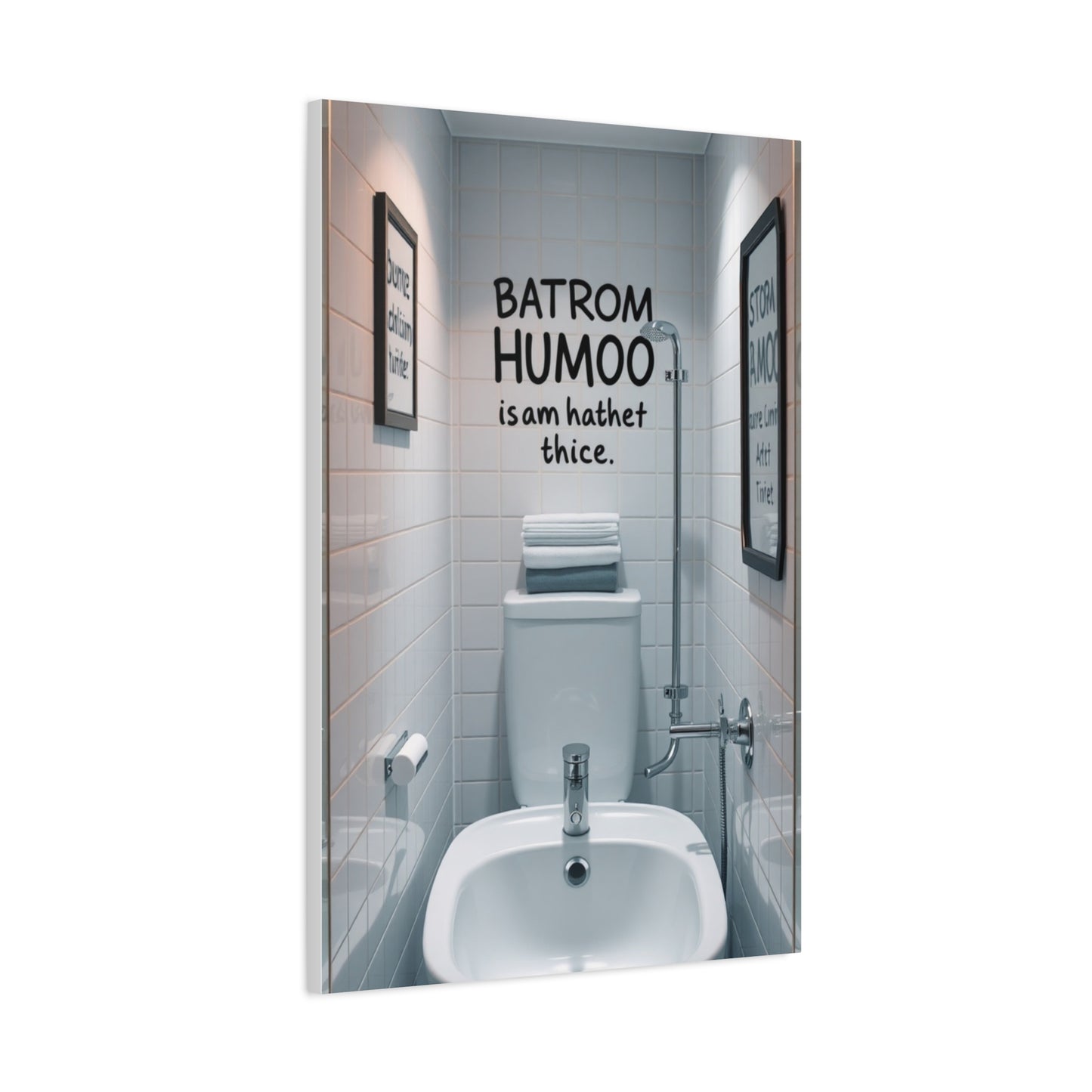 Masterpiece Bathroom Humor Art Vision Wall Art & Canvas Print