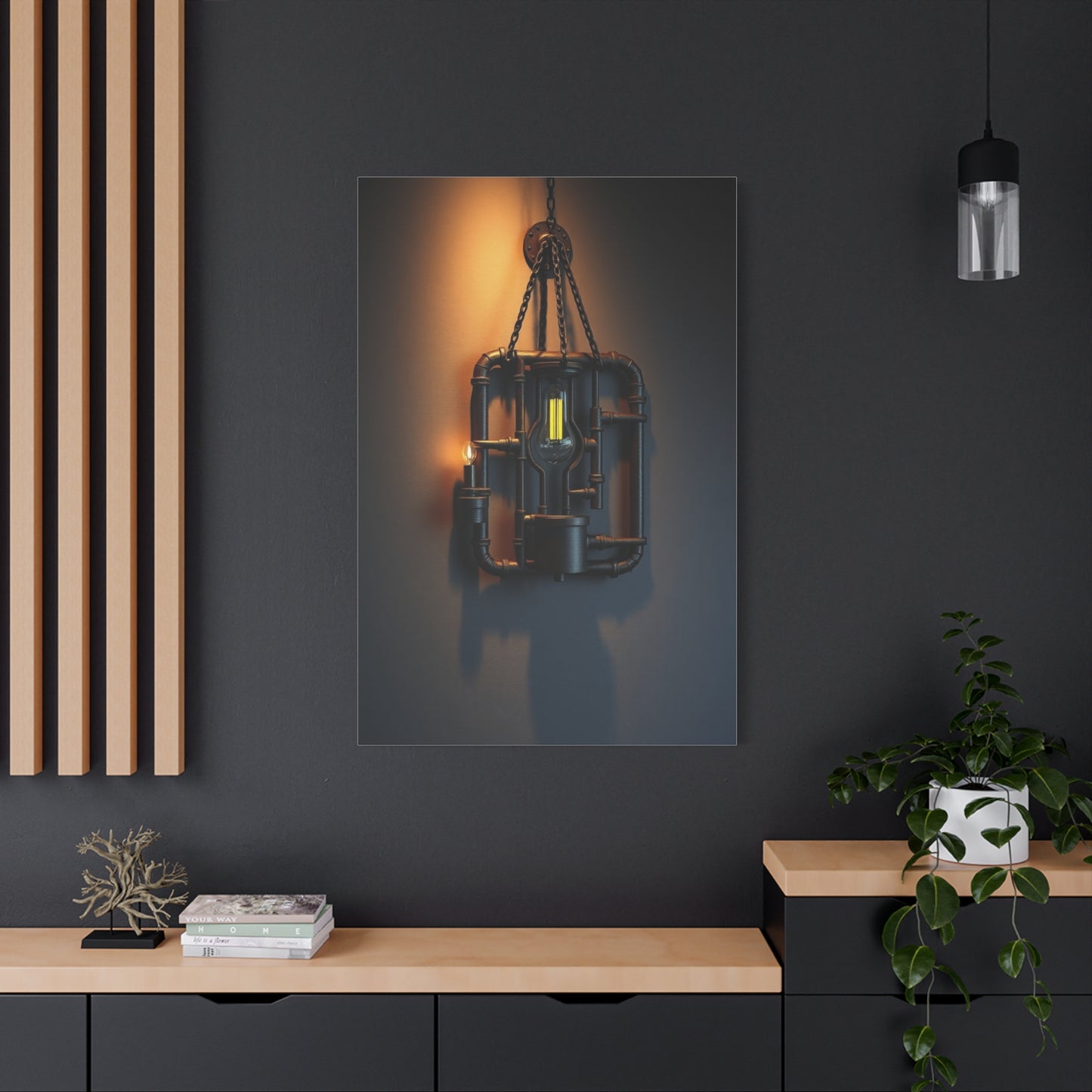 Sophisticated Steel Tapestry Wall Art & Canvas Print