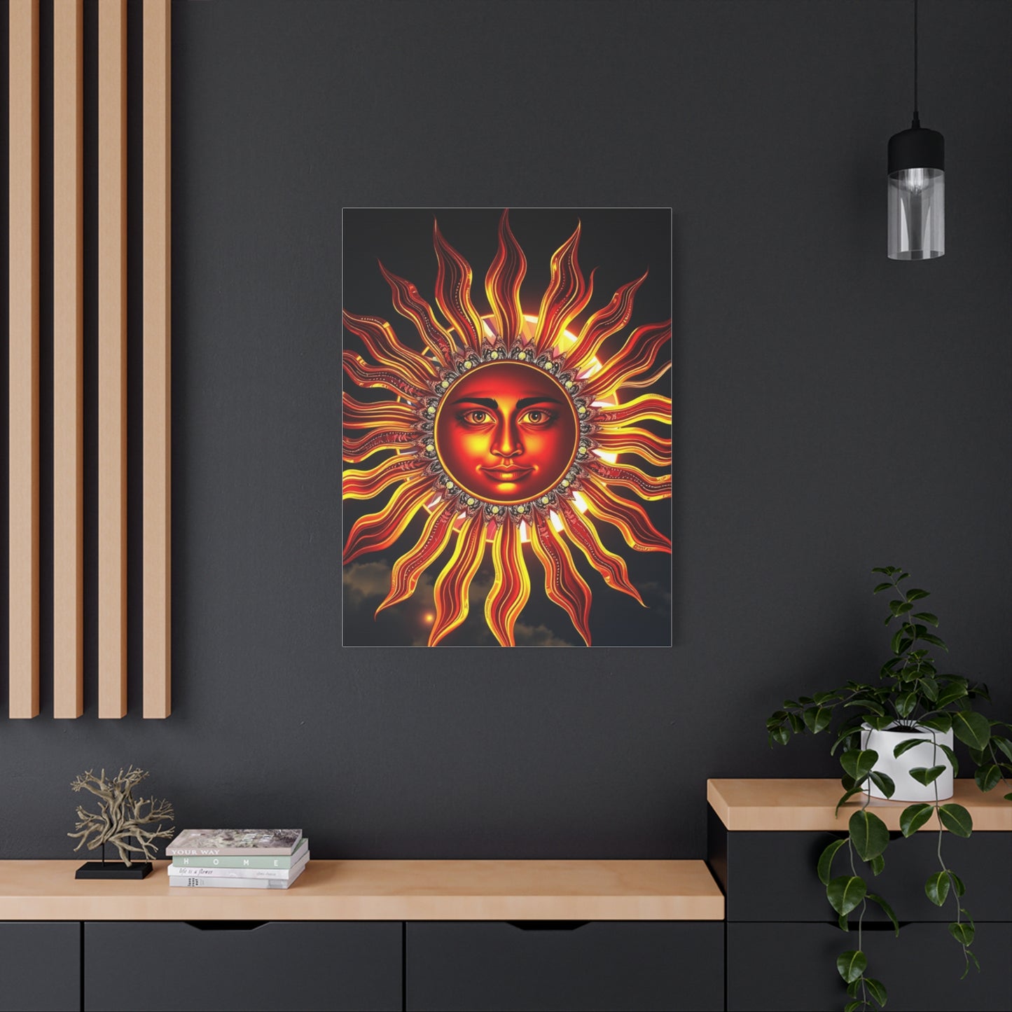 Solar Nocturne Elegance wall art & canvas print