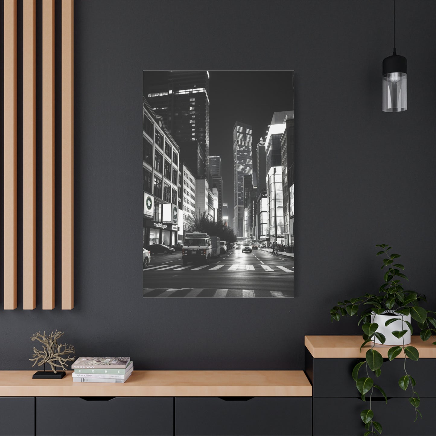 Vision Black & White Cityscapes Art Art Wall Art & Canvas Print