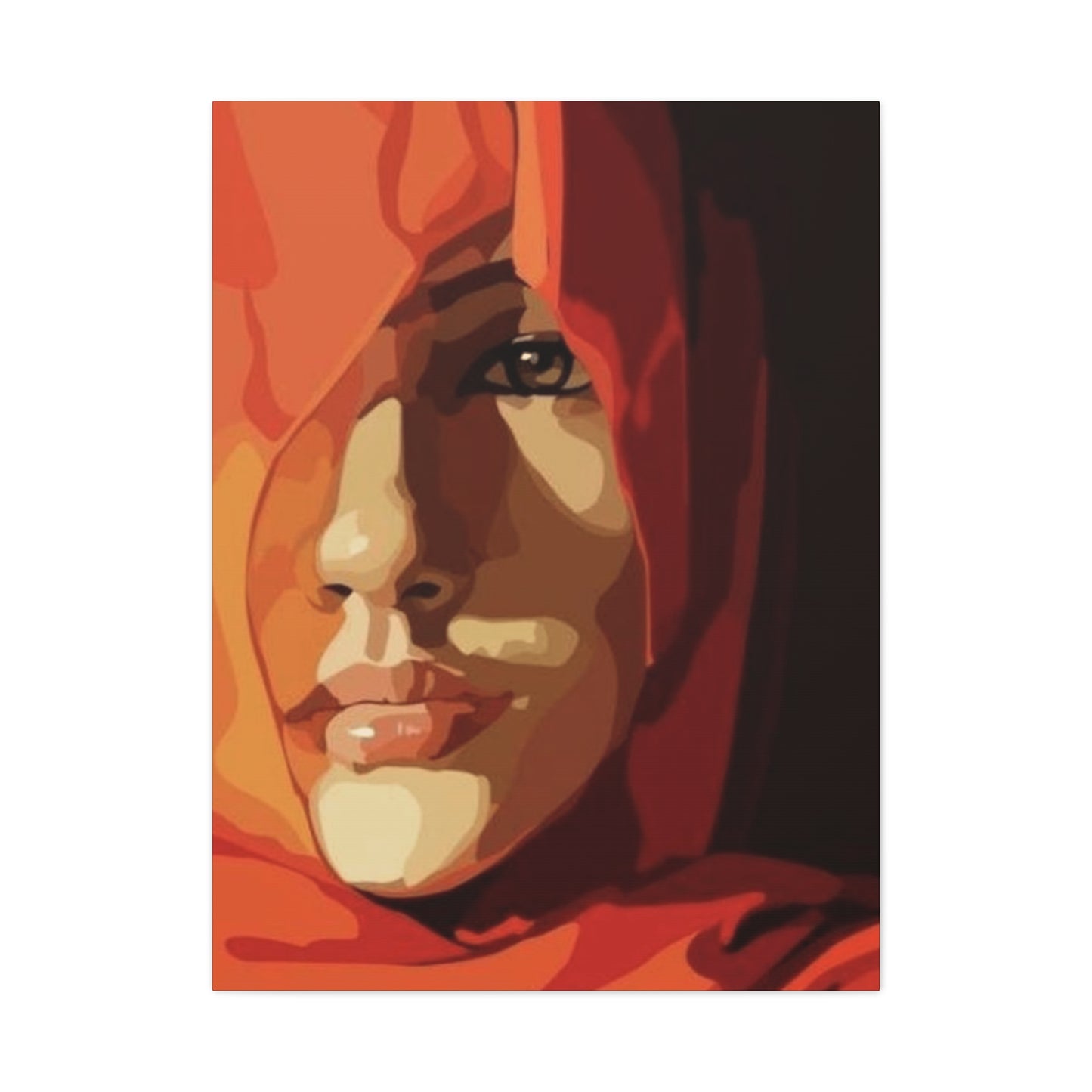 An Abstract Portrait Of A Girl Face Wall Art & Canvas Prints