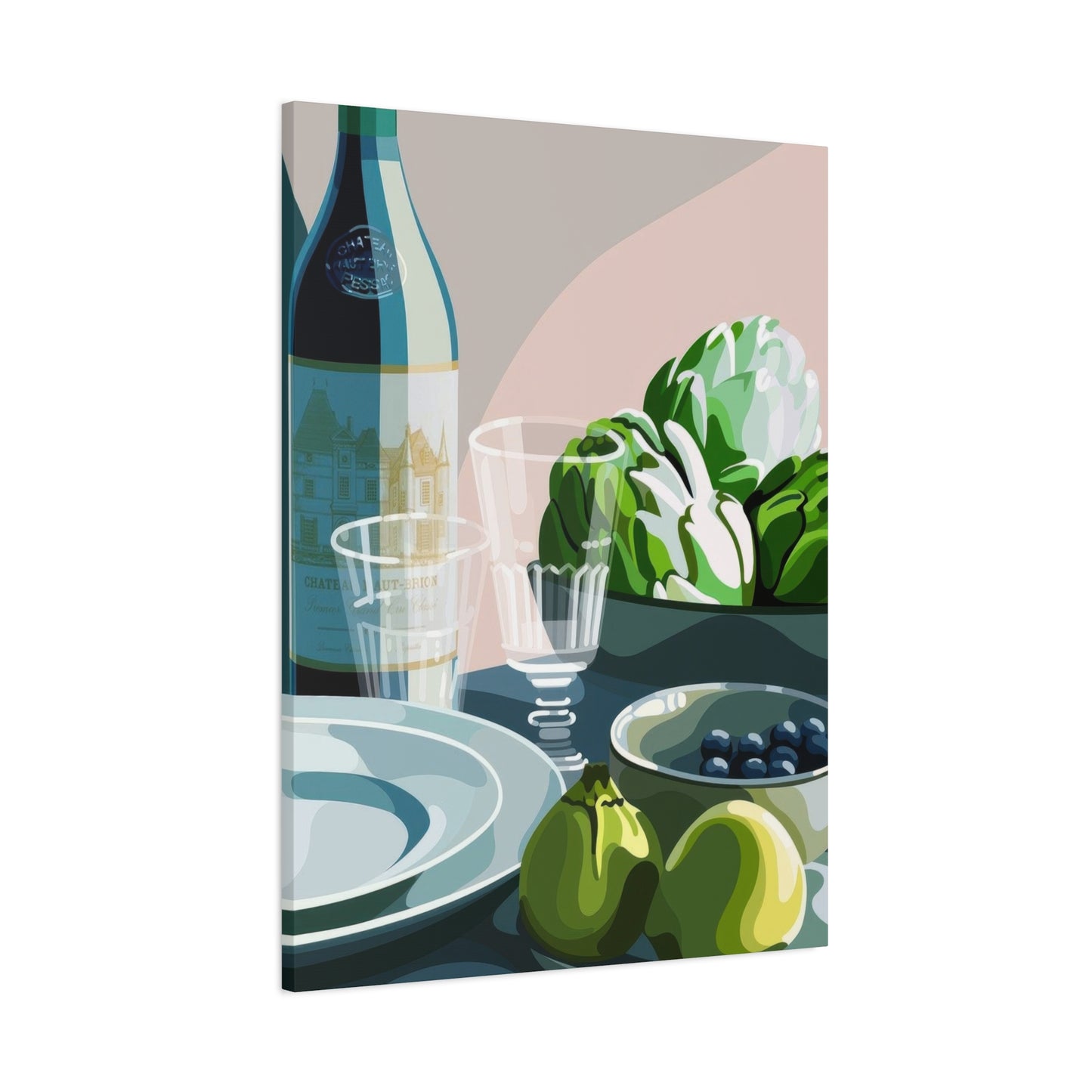 Wine Fruit On Table Wall Art & Canvas Prints