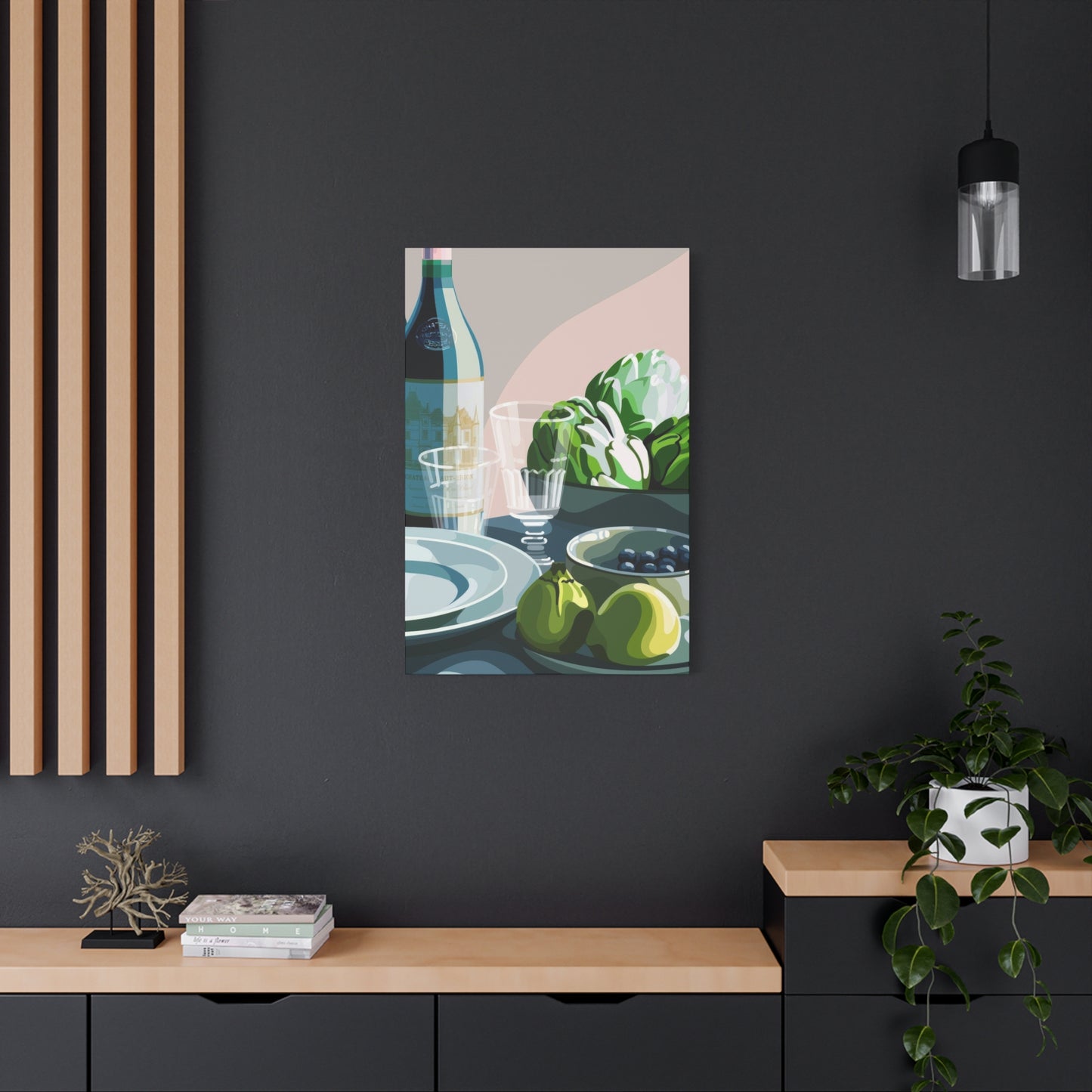Wine Fruit On Table Wall Art & Canvas Prints