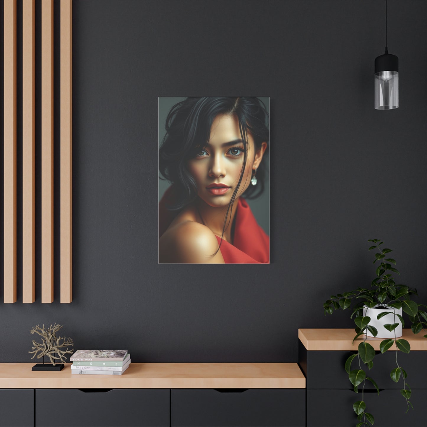 Luxurious Terra and Indigo Wall Art & Canvas Print