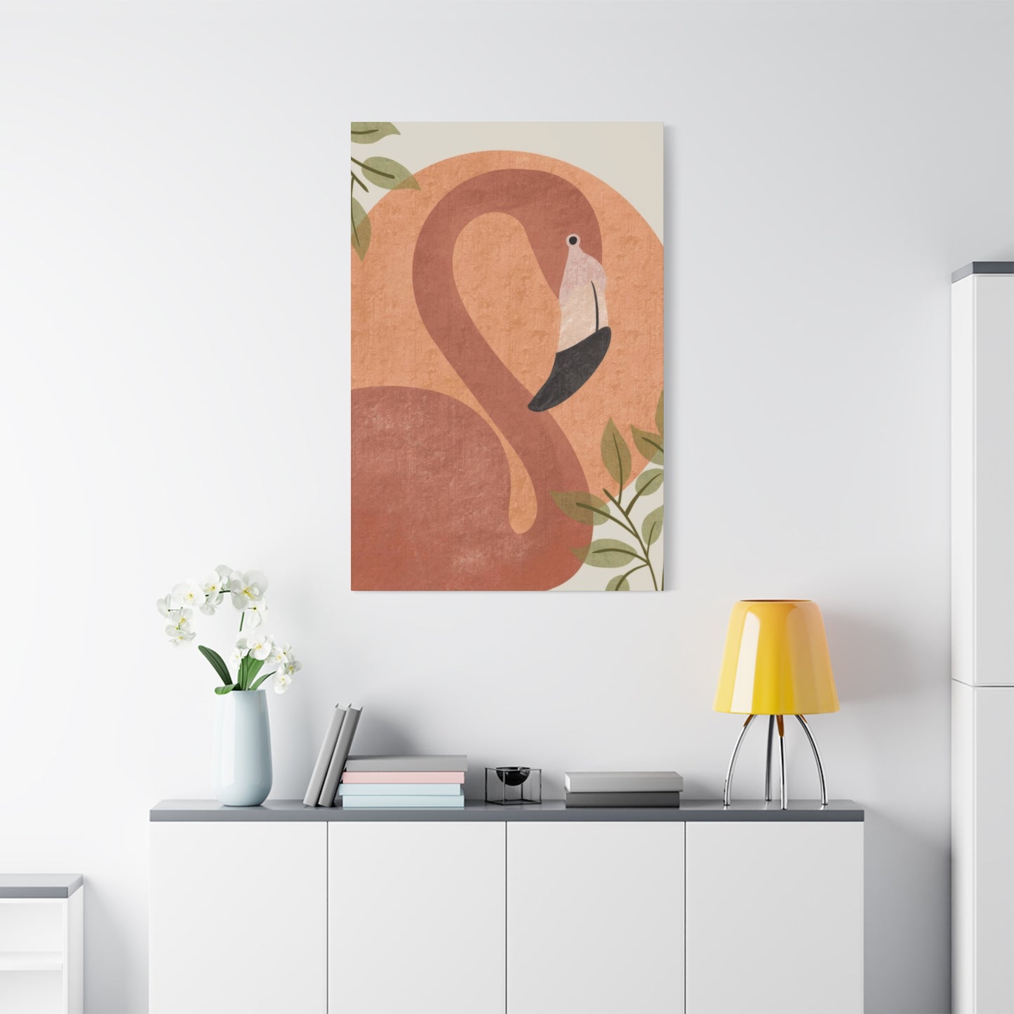 Flamingo Earth Tones Wall Art & Canvas Prints